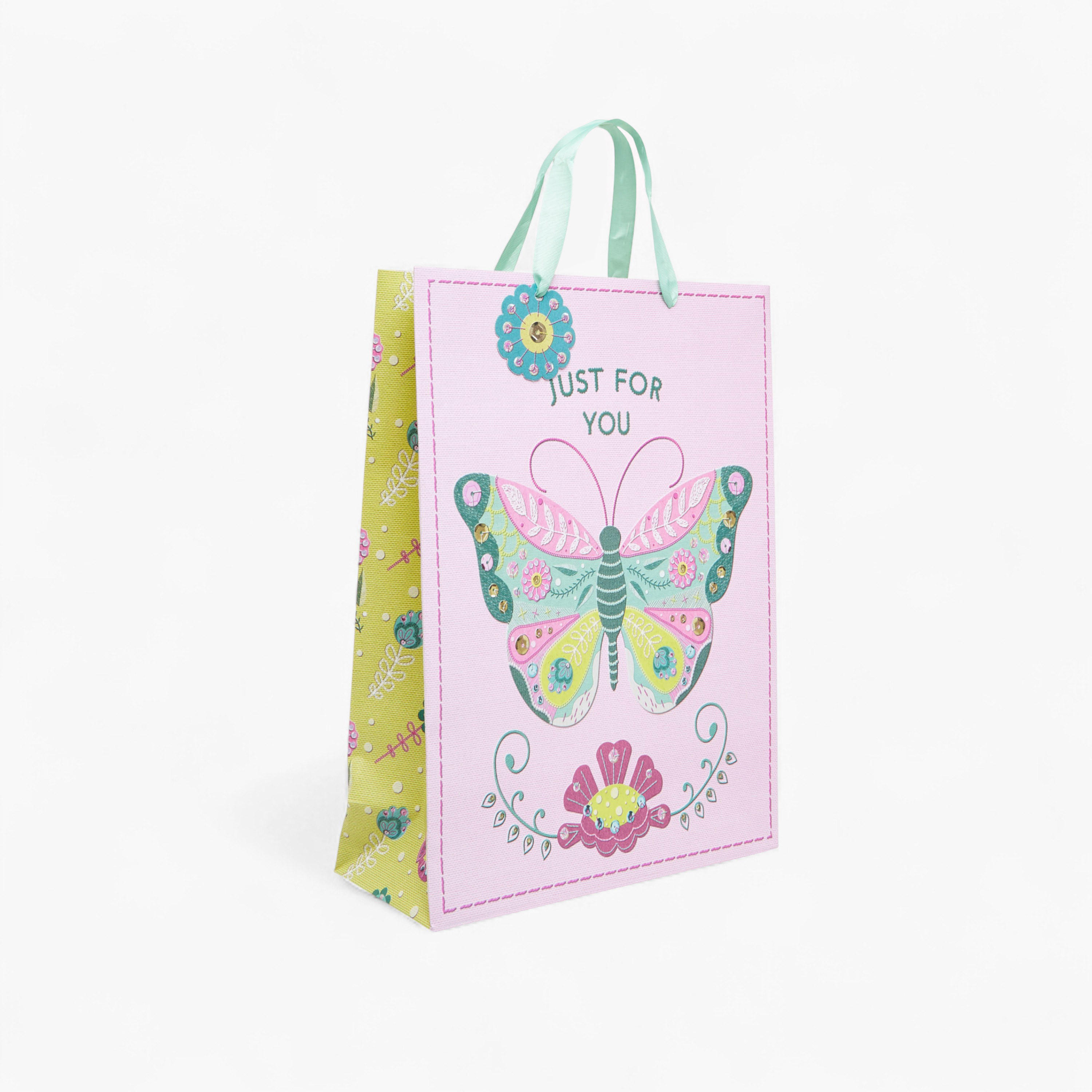 Just For You Print Paper Gift Bag with Handle - 26x12x32 cms-household-giftingaccessories-giftings-image-2