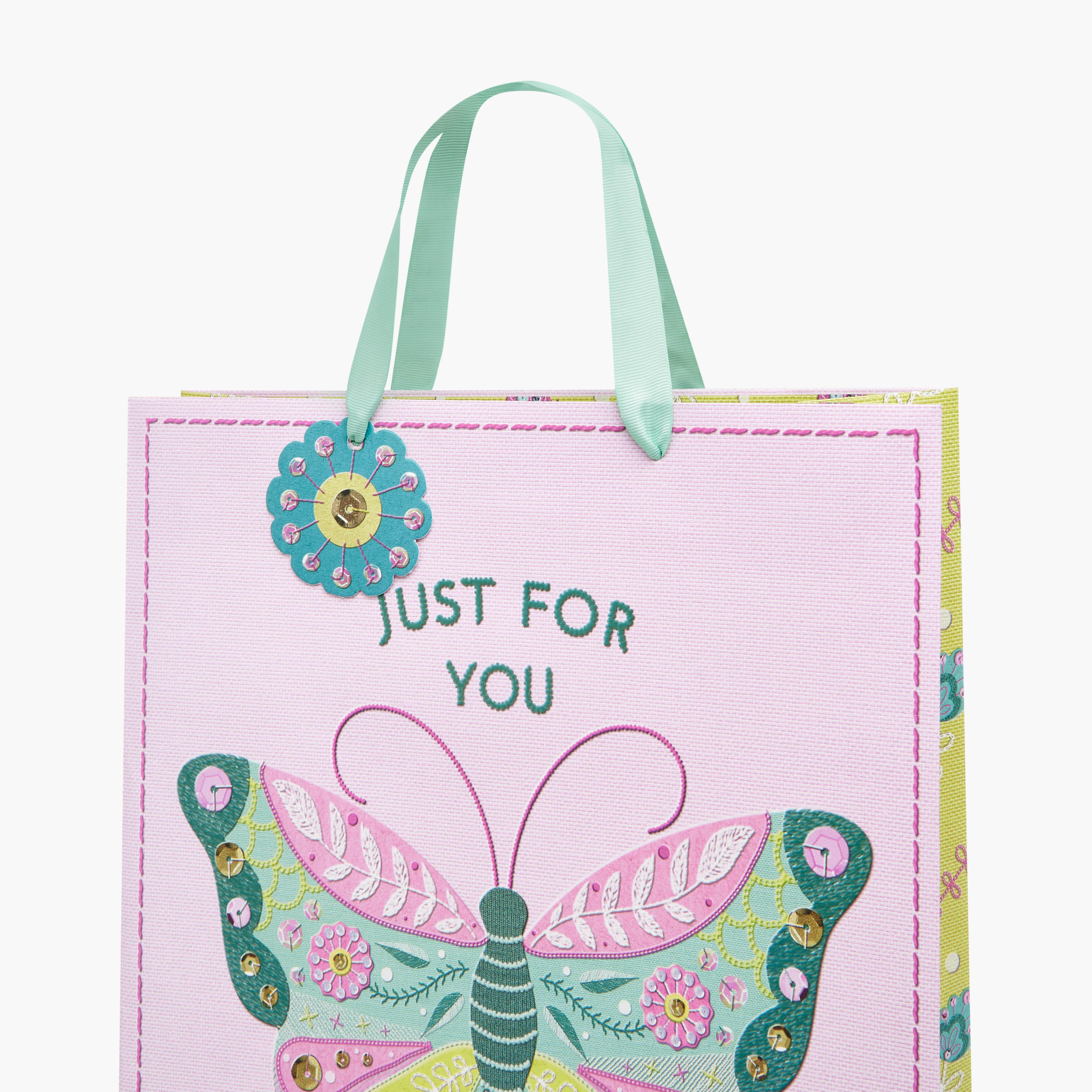 Just For You Print Paper Gift Bag with Handle - 31x12x42 cms-household-giftingaccessories-giftings-image-3