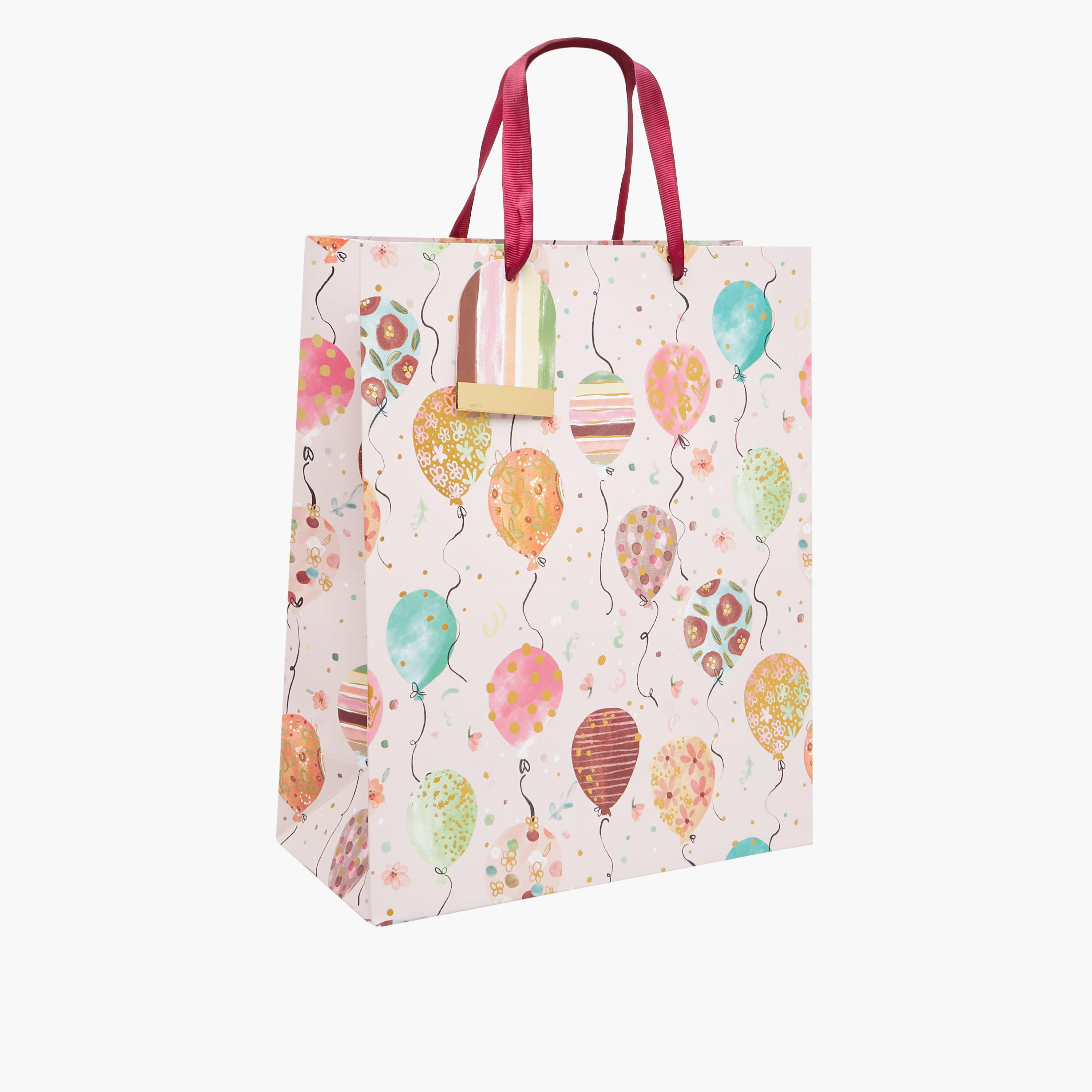Balloon Print Paper Gift Bag with Handles - 26x12x32 cm-household-giftingaccessories-giftings-image-2