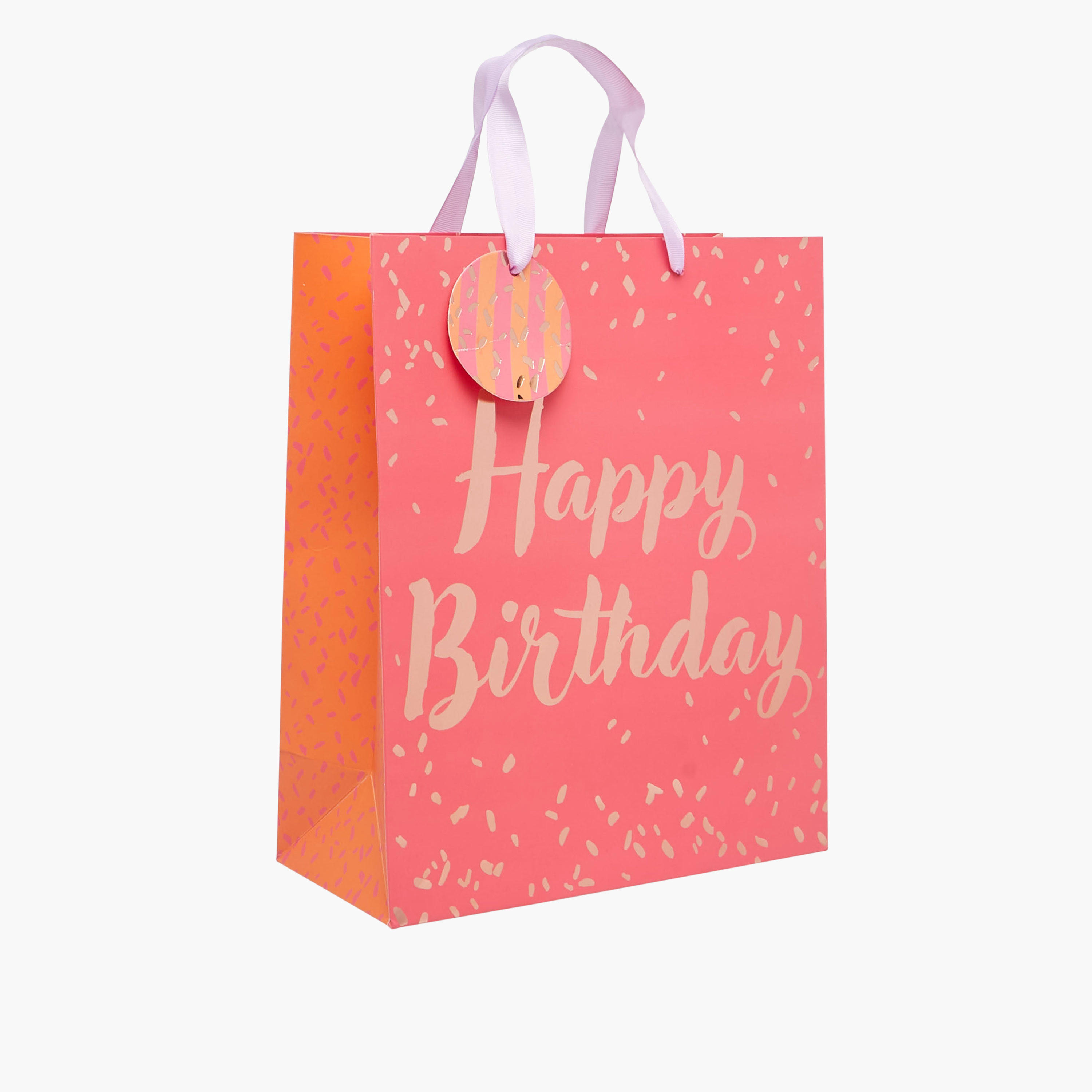 Happy Birthday Print Paper Gift Bag with Tag - 26x12x32 cms-household-giftingaccessories-giftings-image-2