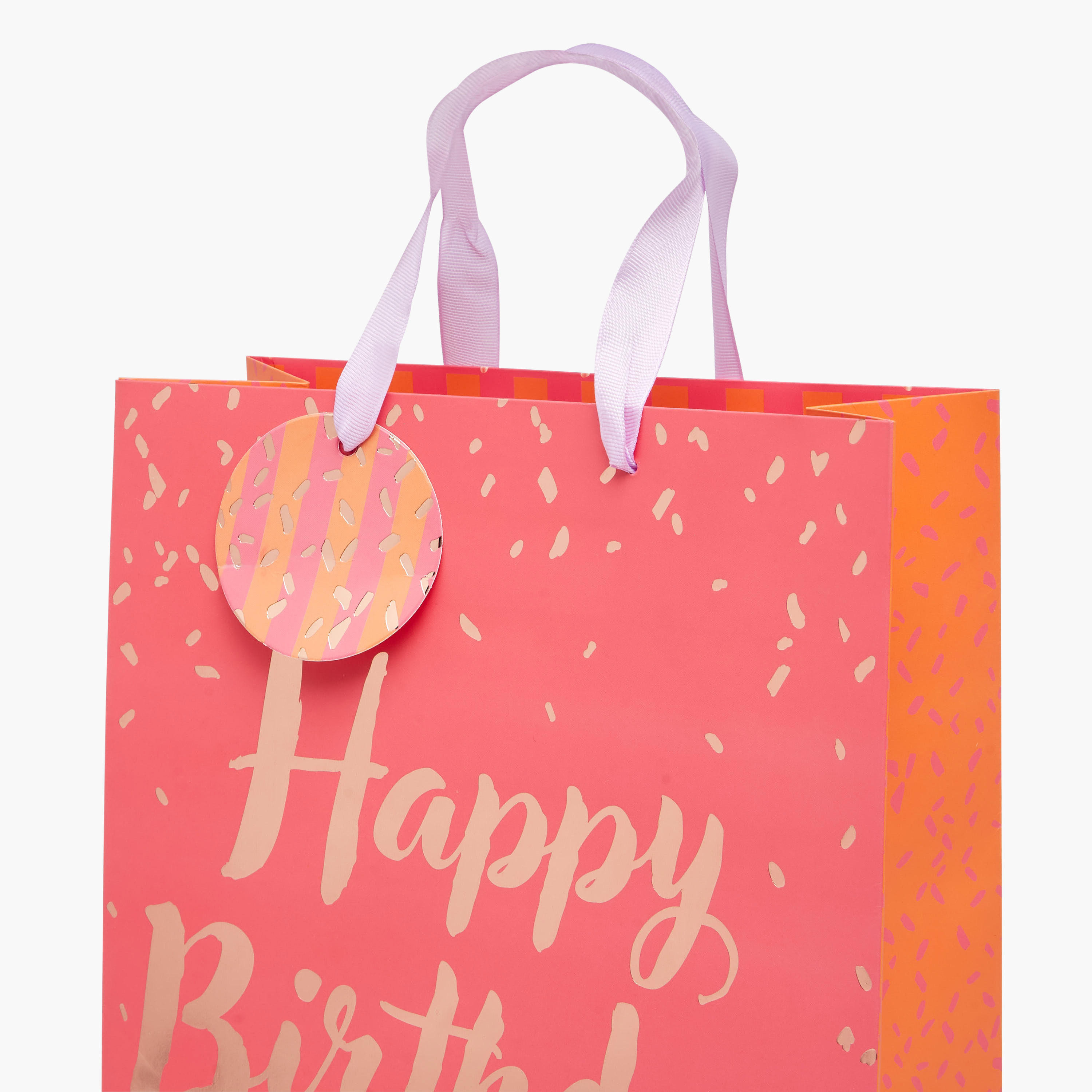 Happy Birthday Print Paper Gift Bag with Tag - 26x12x32 cms-household-giftingaccessories-giftings-image-3
