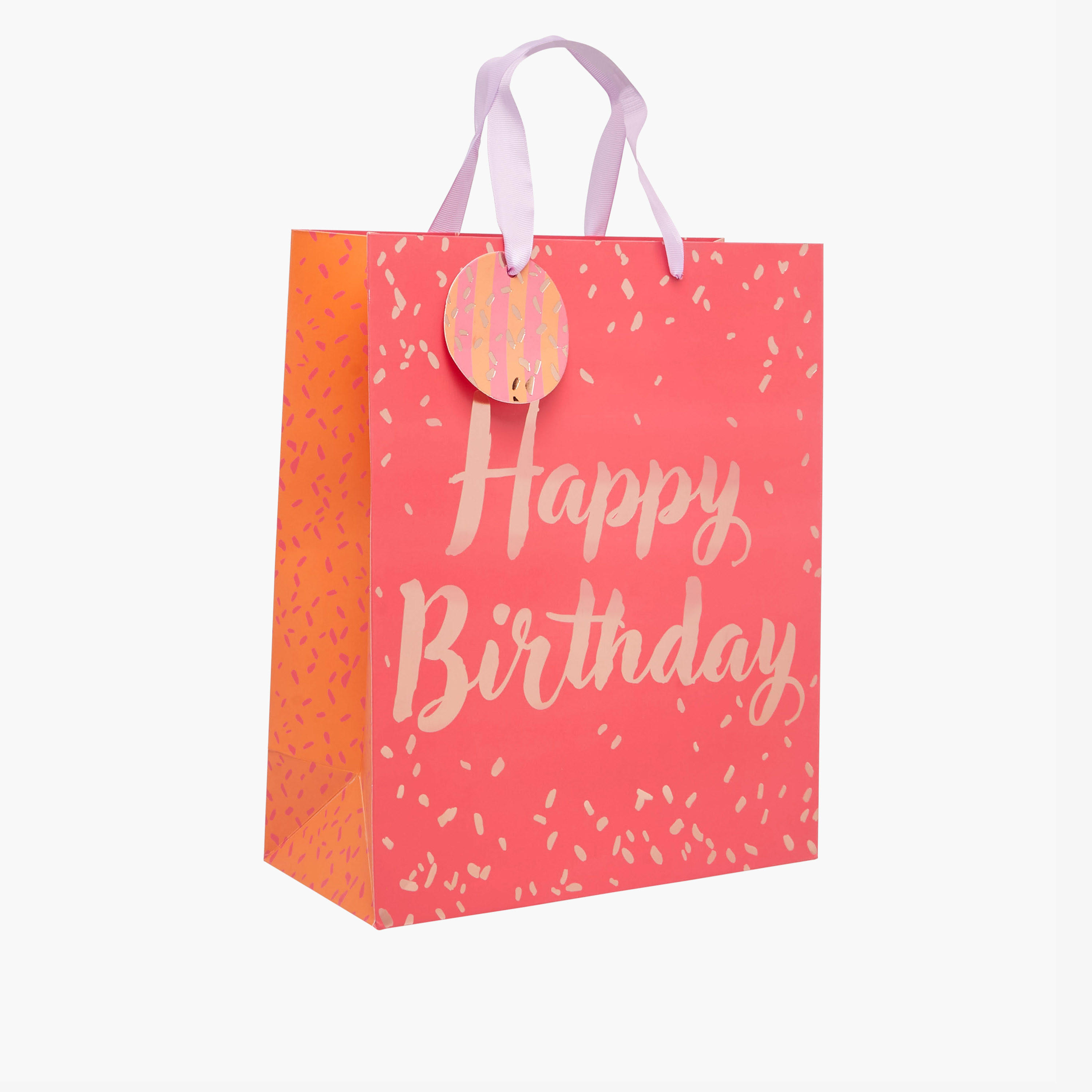 Happy Birthday Print Paper Gift Bag with Tag - 31x12x42 cms-household-giftingaccessories-giftings-image-2