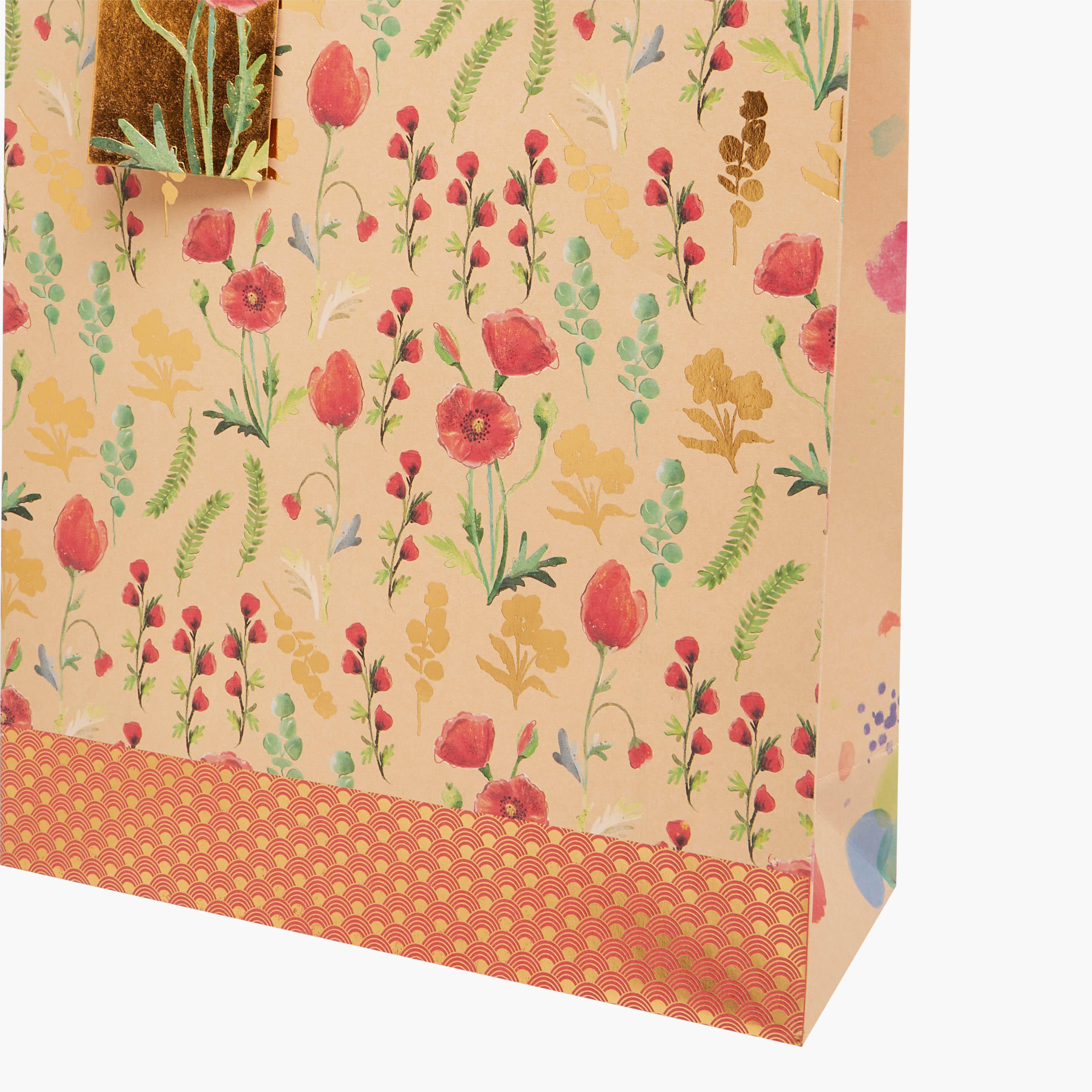 Floral Print Gift Bag with Handles-household-giftingaccessories-giftings-image-4
