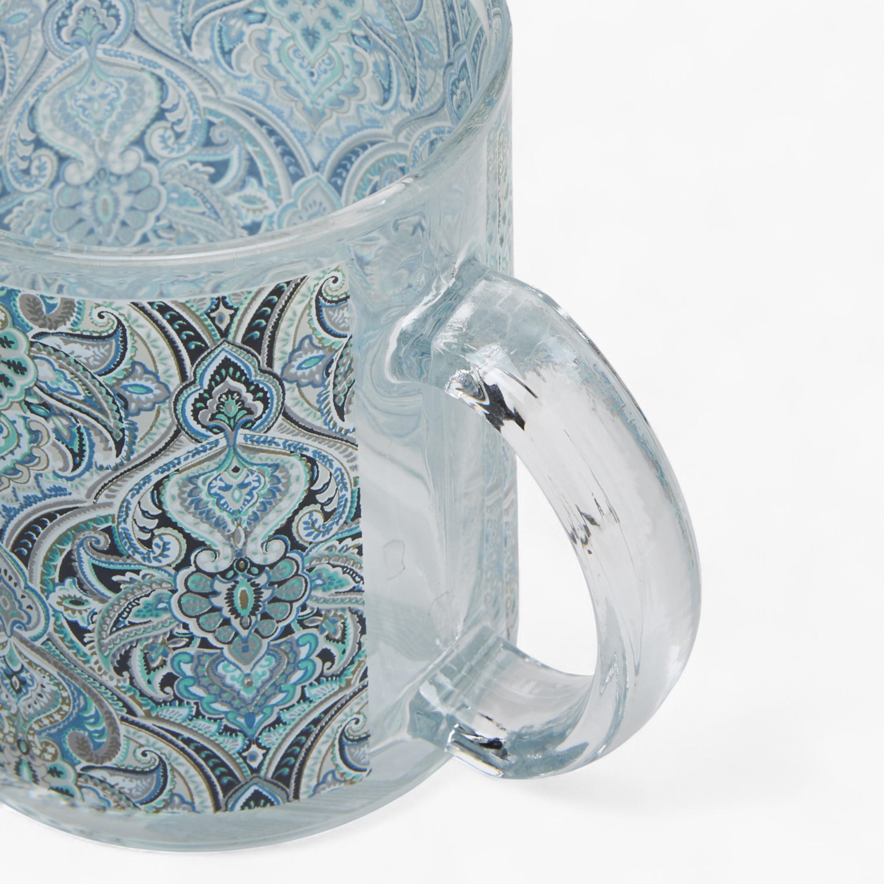 Layali Printed Glass Mug with Handle - 310 ml-household-dining-teaandcoffee-mugsandcups-image-3