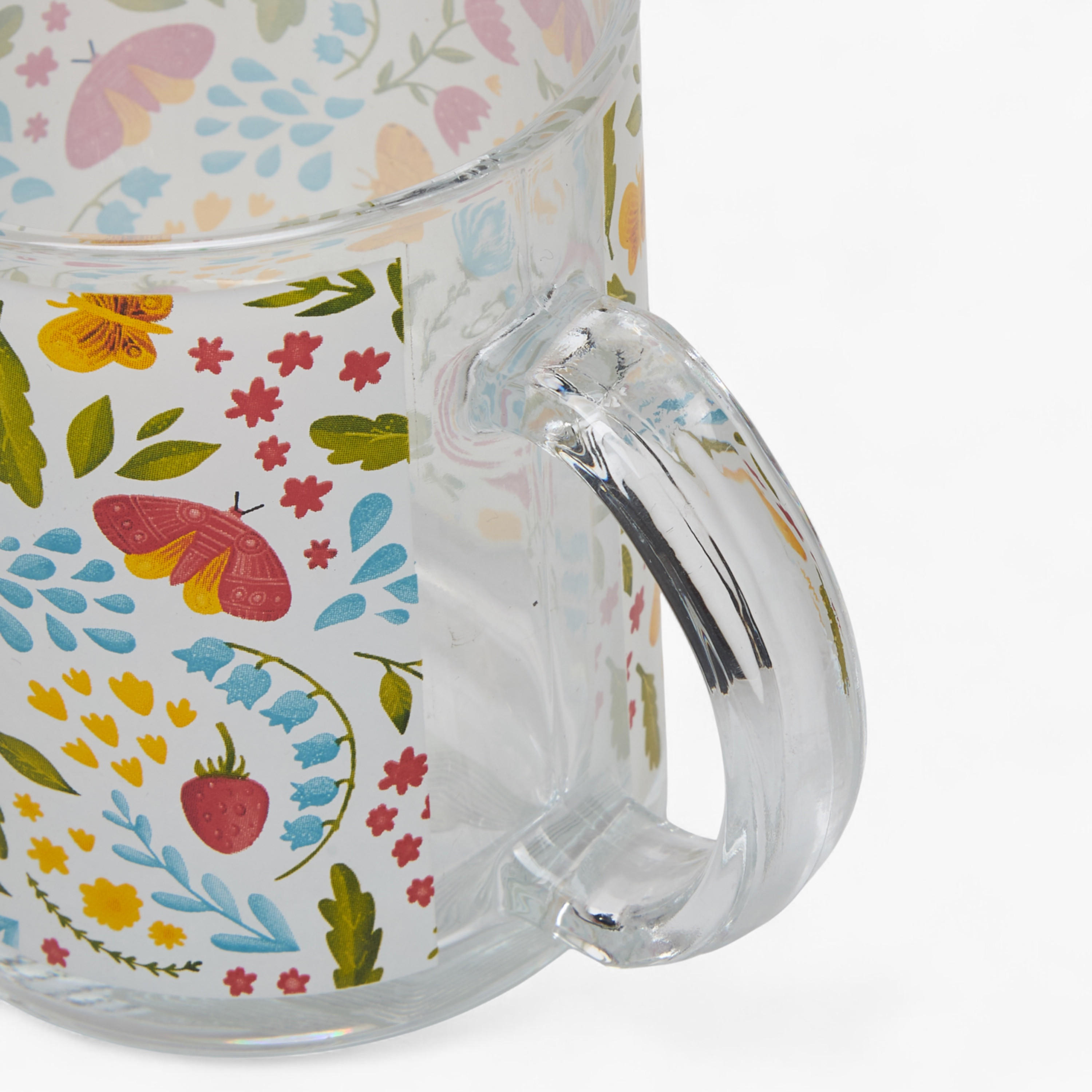 Floral Print Glass Mug with Handle - 310 ml-household-dining-teaandcoffee-mugsandcups-image-3