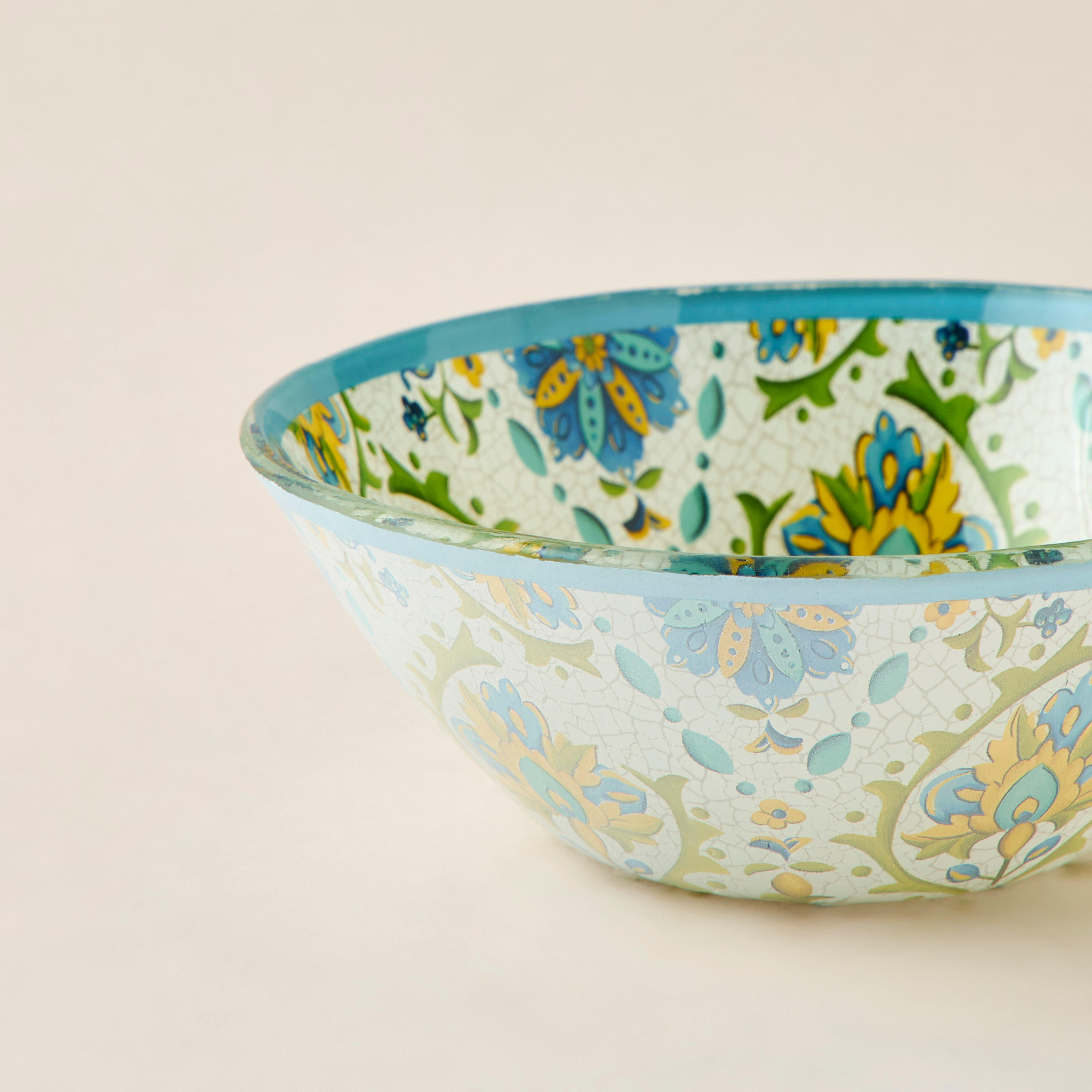 Lumira Printed Glass Serving Bowl - 15 cms-household-dining-dinnerware-bowls-image-4
