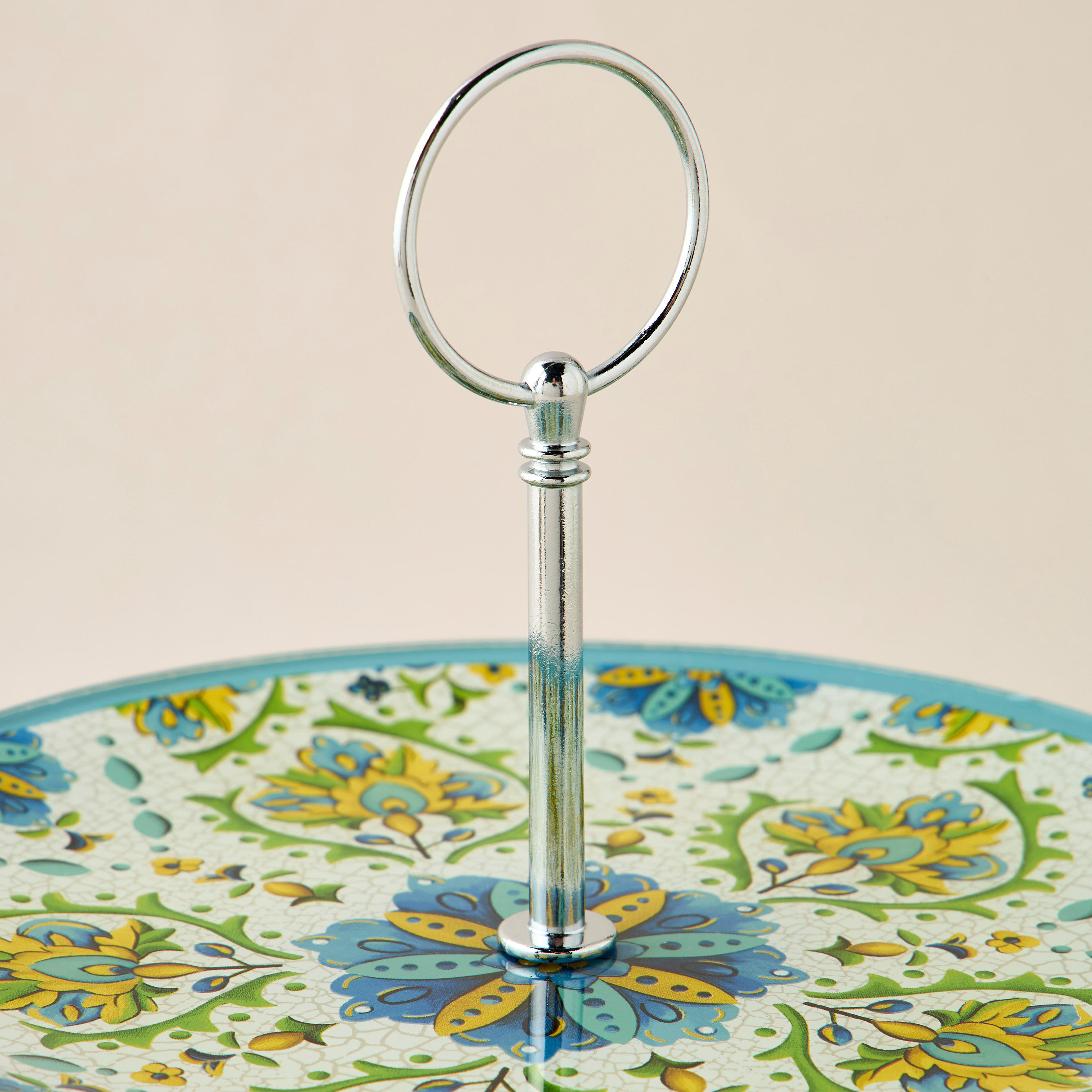 Lumira Printed 2-Tier Glass Cake Stand - 25 cms-household-dining-serveware-cakestands-image-4