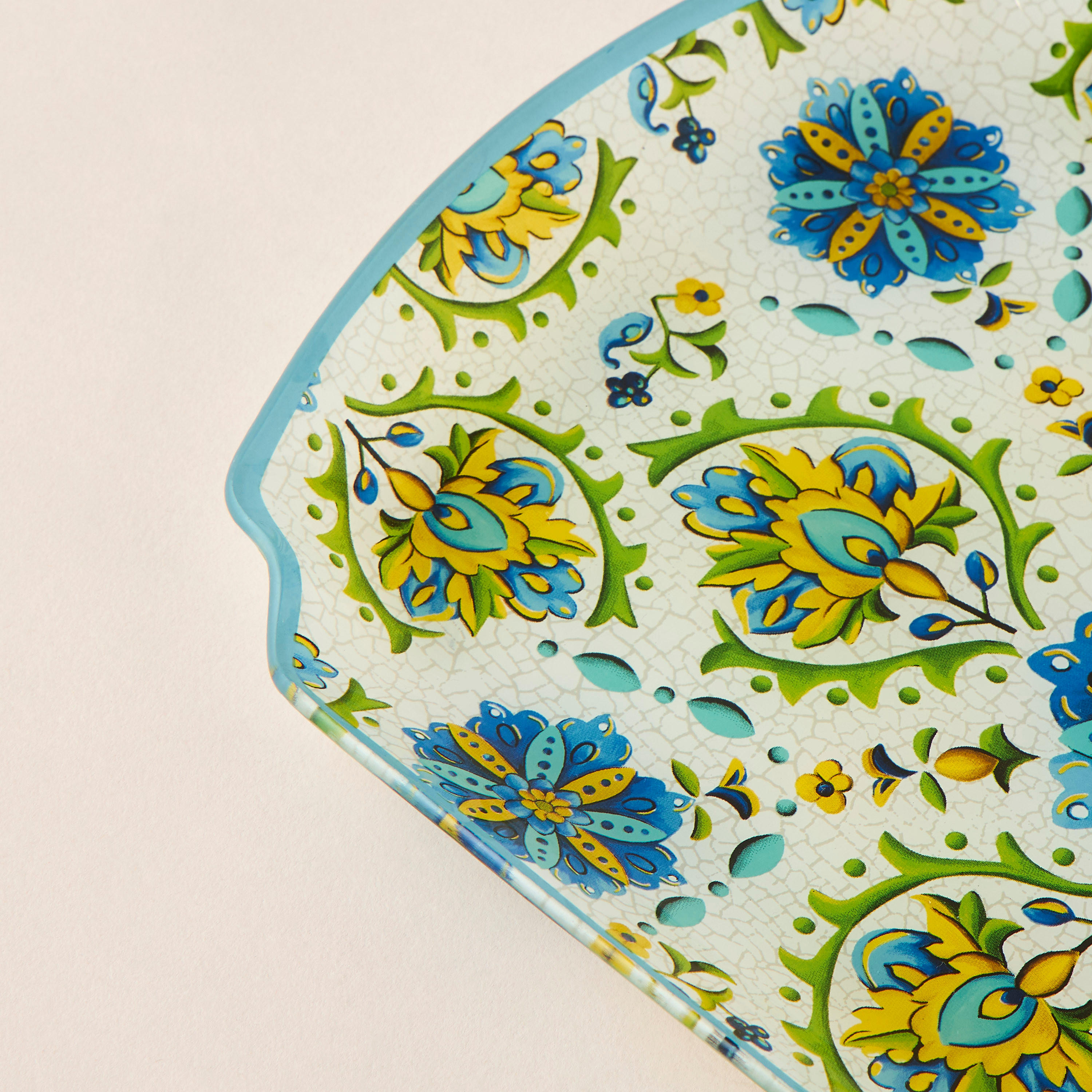 Lumira Printed Glass Serving Platter - 33x23 cms-household-dining-serveware-servingplatters-image-3