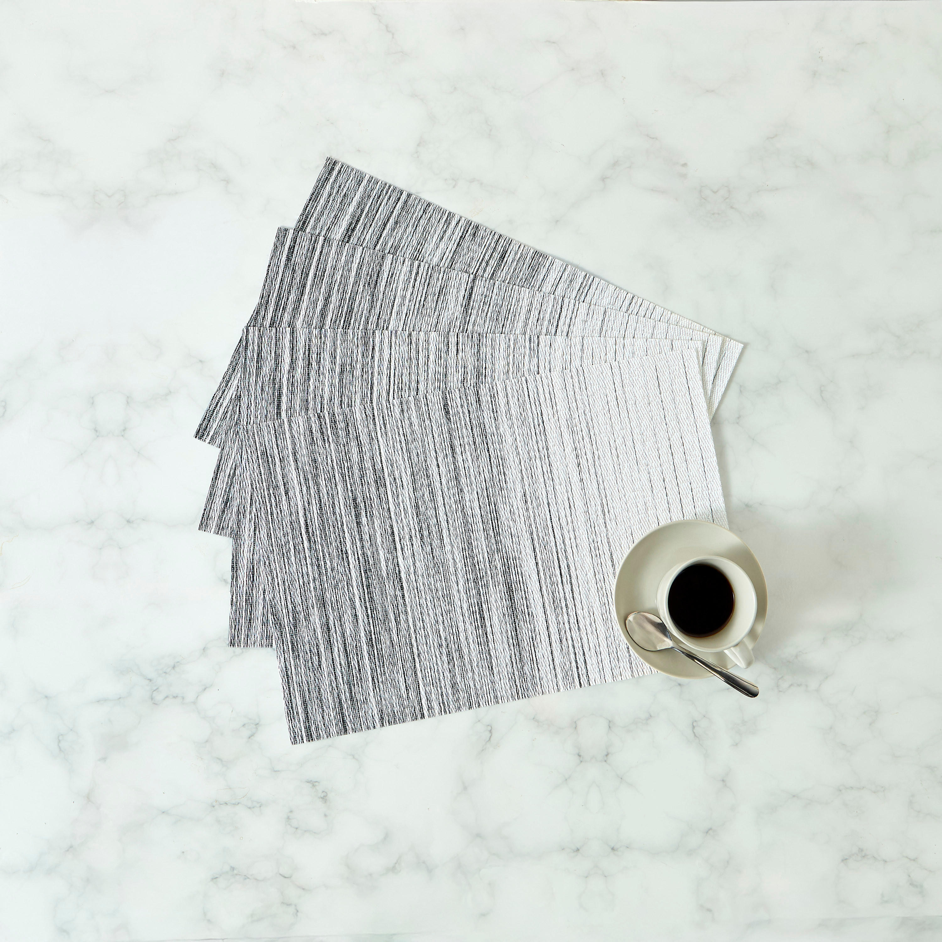 طقم لبادات صحون 4 قطع بألوان متدرجة بارزة الملمس-household-dining-tablelinen-placemats-image-1