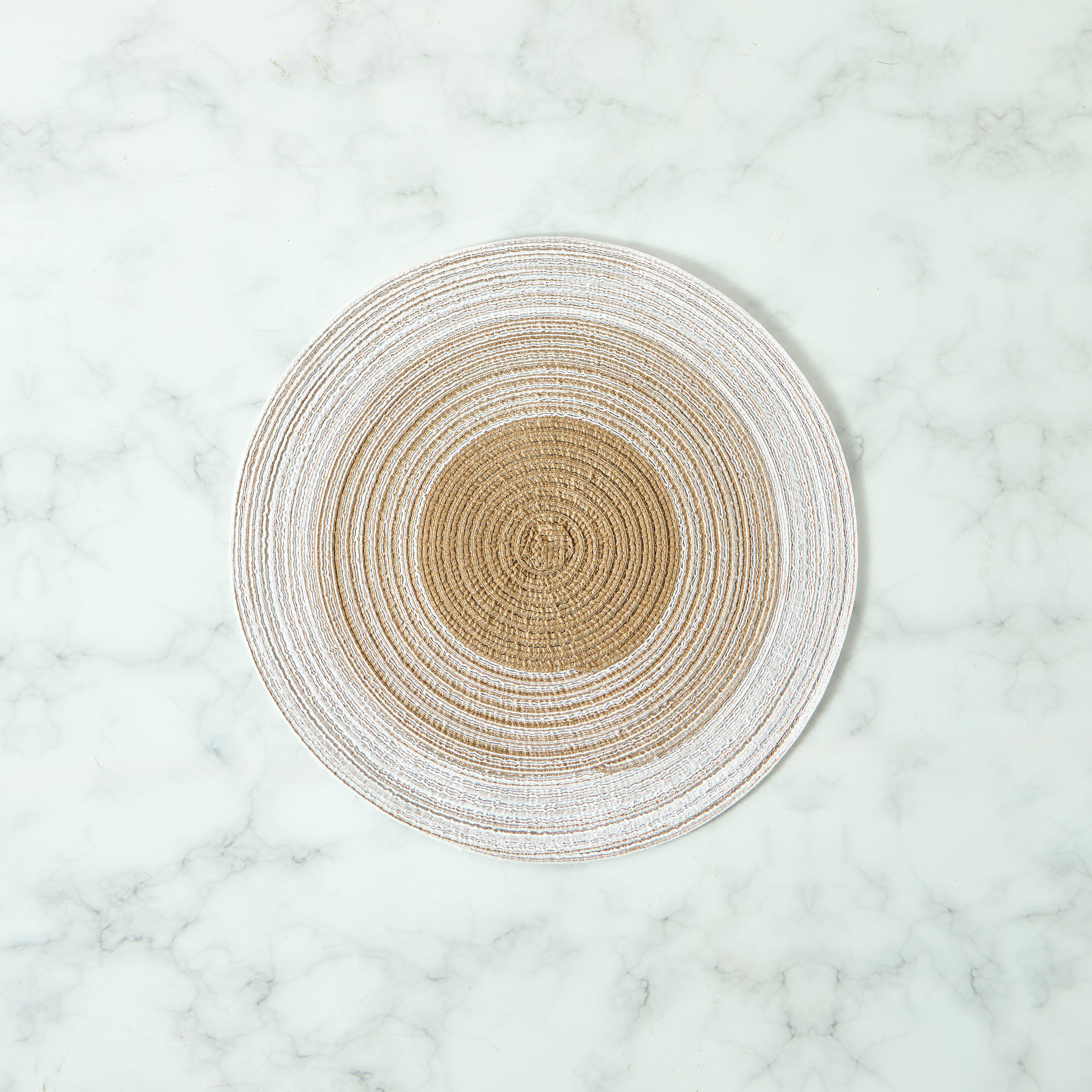 Spiral Textured 4-Piece Round Placemat Set - 38 cms-household-dining-tablelinen-placemats-image-3