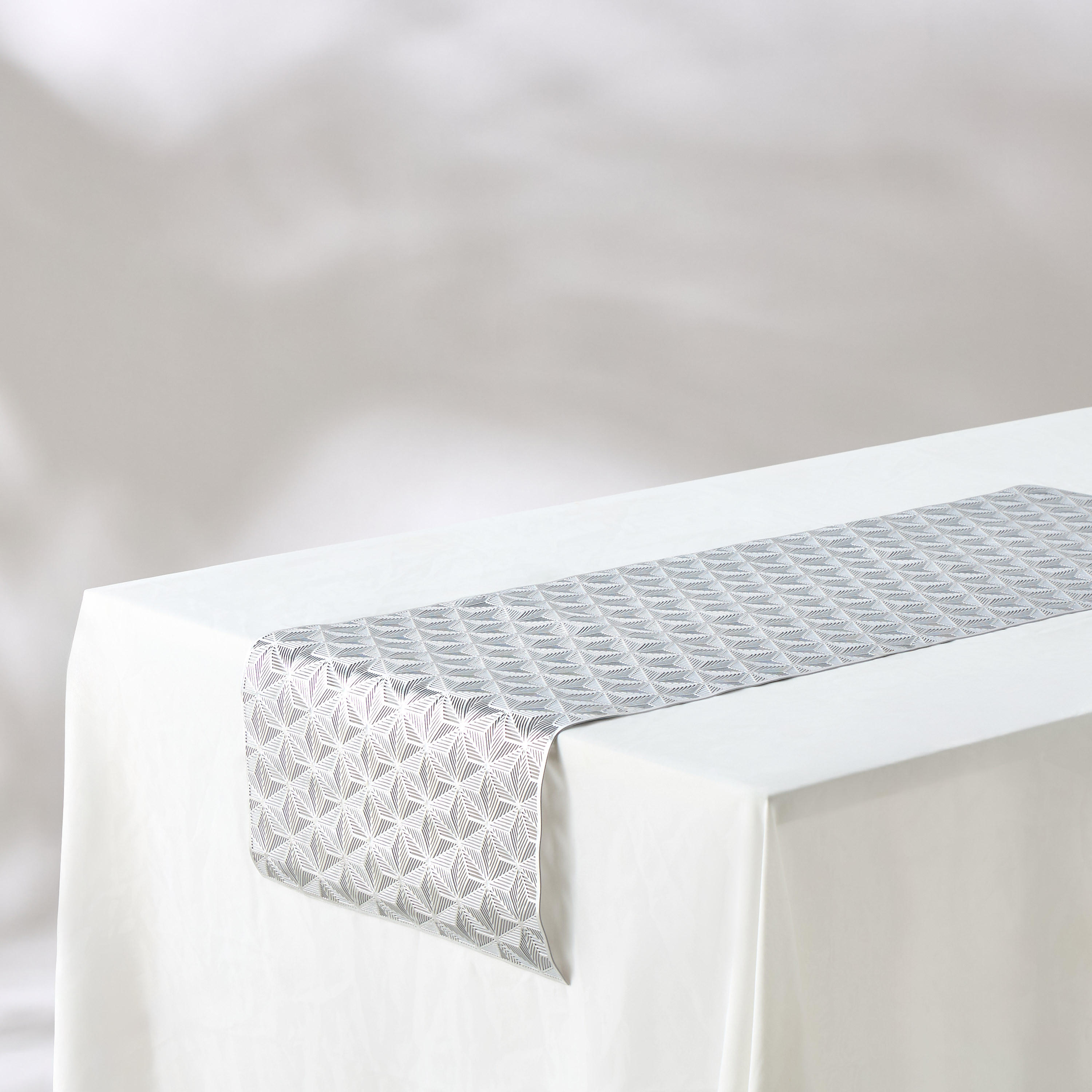 Elan Geometric Print Table Runner - 92x33 cms-household-dining-tablelinen-runnersandtablecovers-image-2
