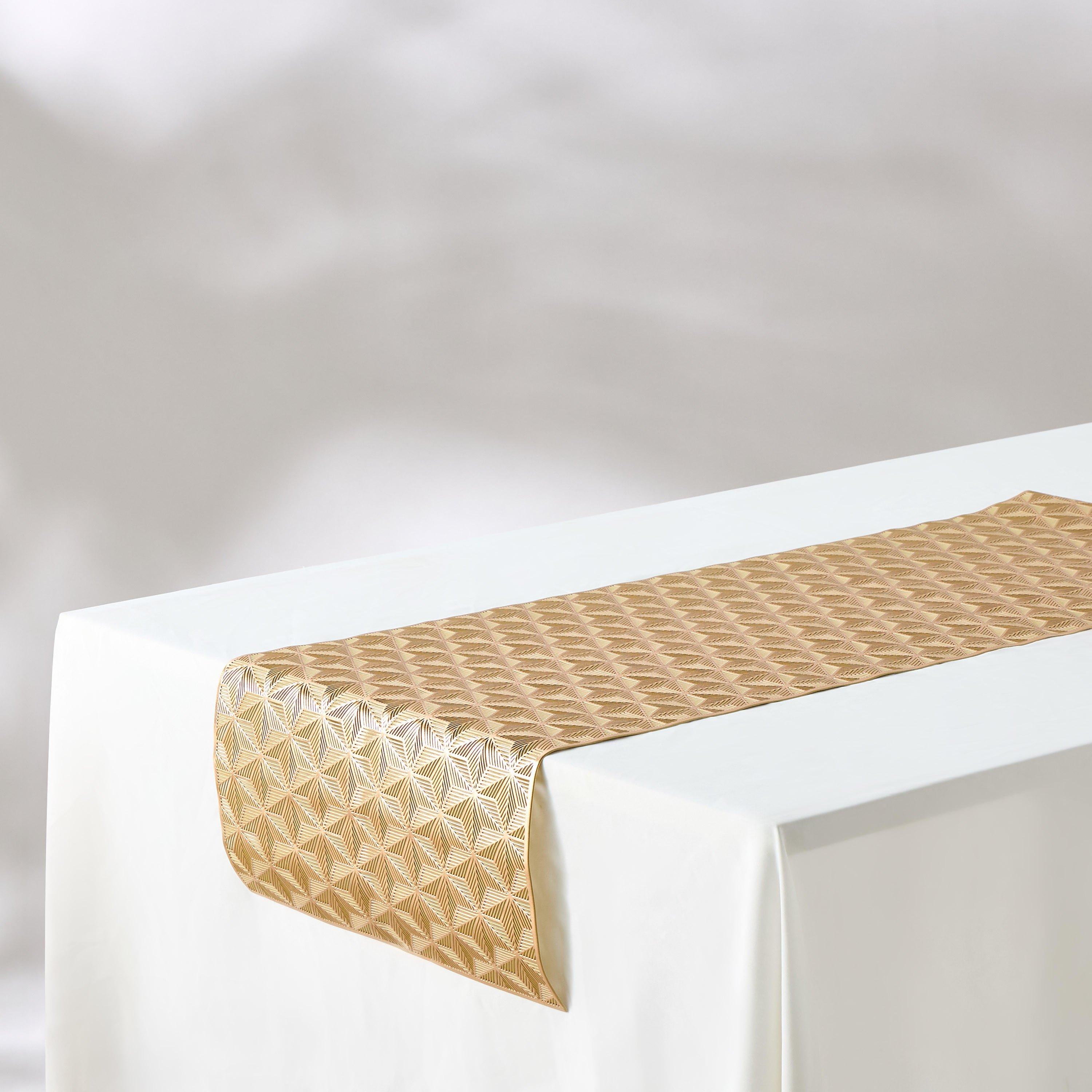 Elan Geometric Print Table Runner - 92x33 cms-household-dining-tablelinen-runnersandtablecovers-image-2