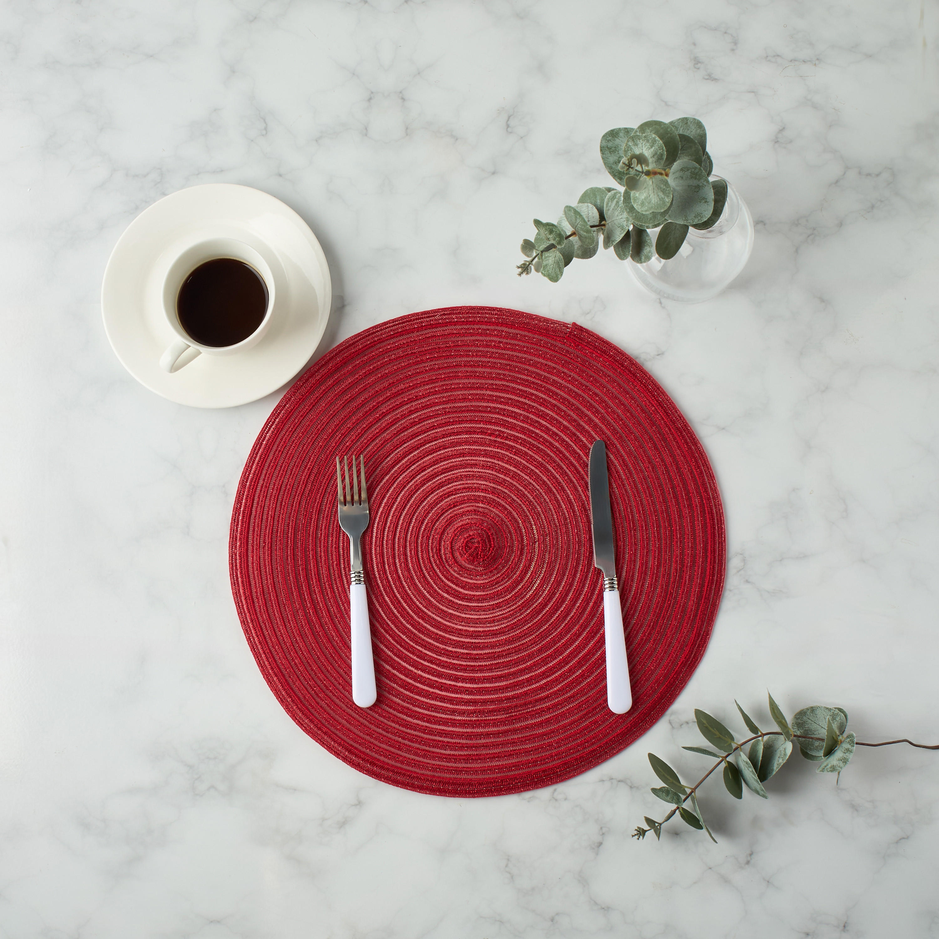 Spiral 4-Piece Placemat Set - 38 cms-household-dining-tablelinen-placemats-image-2