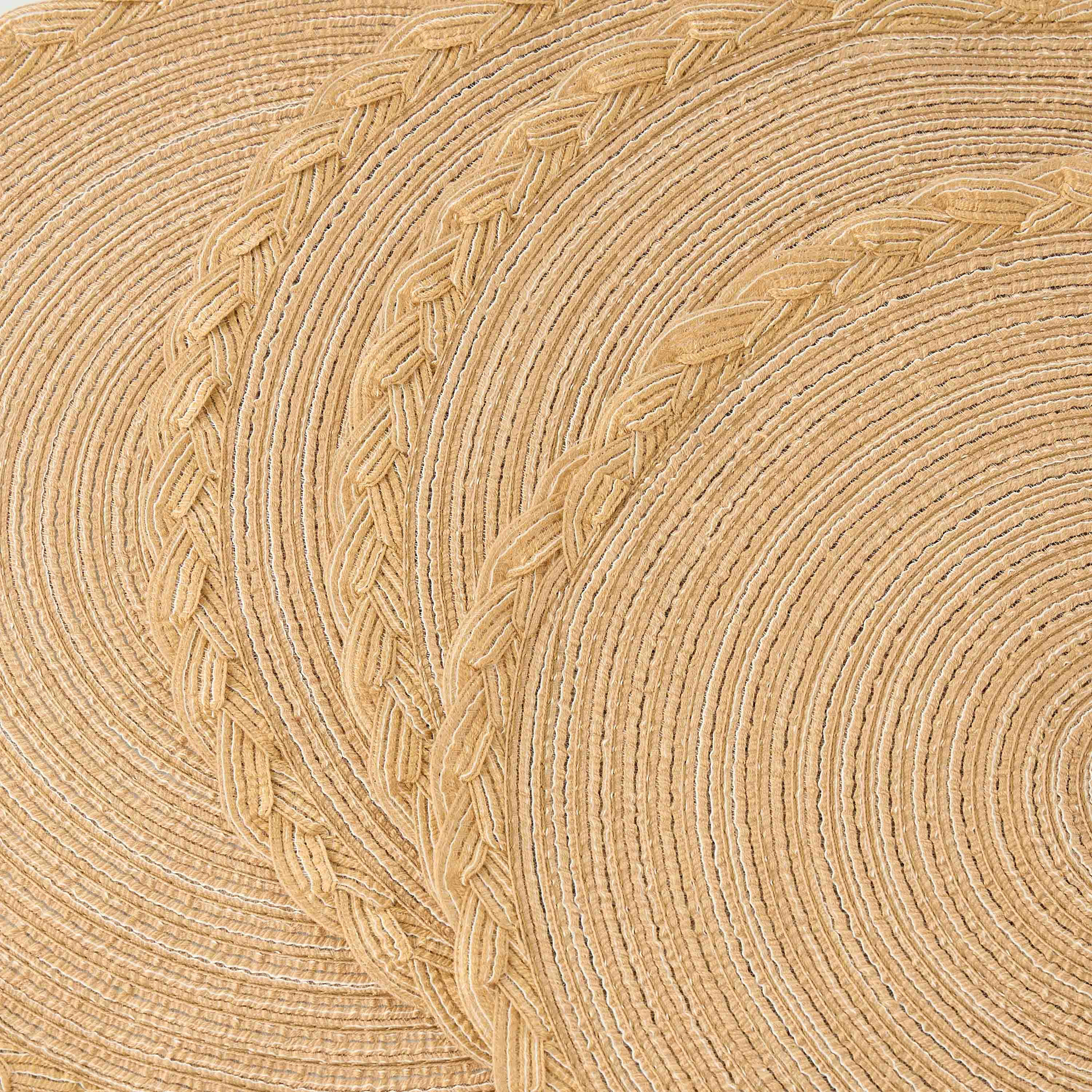 Braided 4-Piece Round Placemat Set - 38 cms-household-dining-tablelinen-placemats-image-4