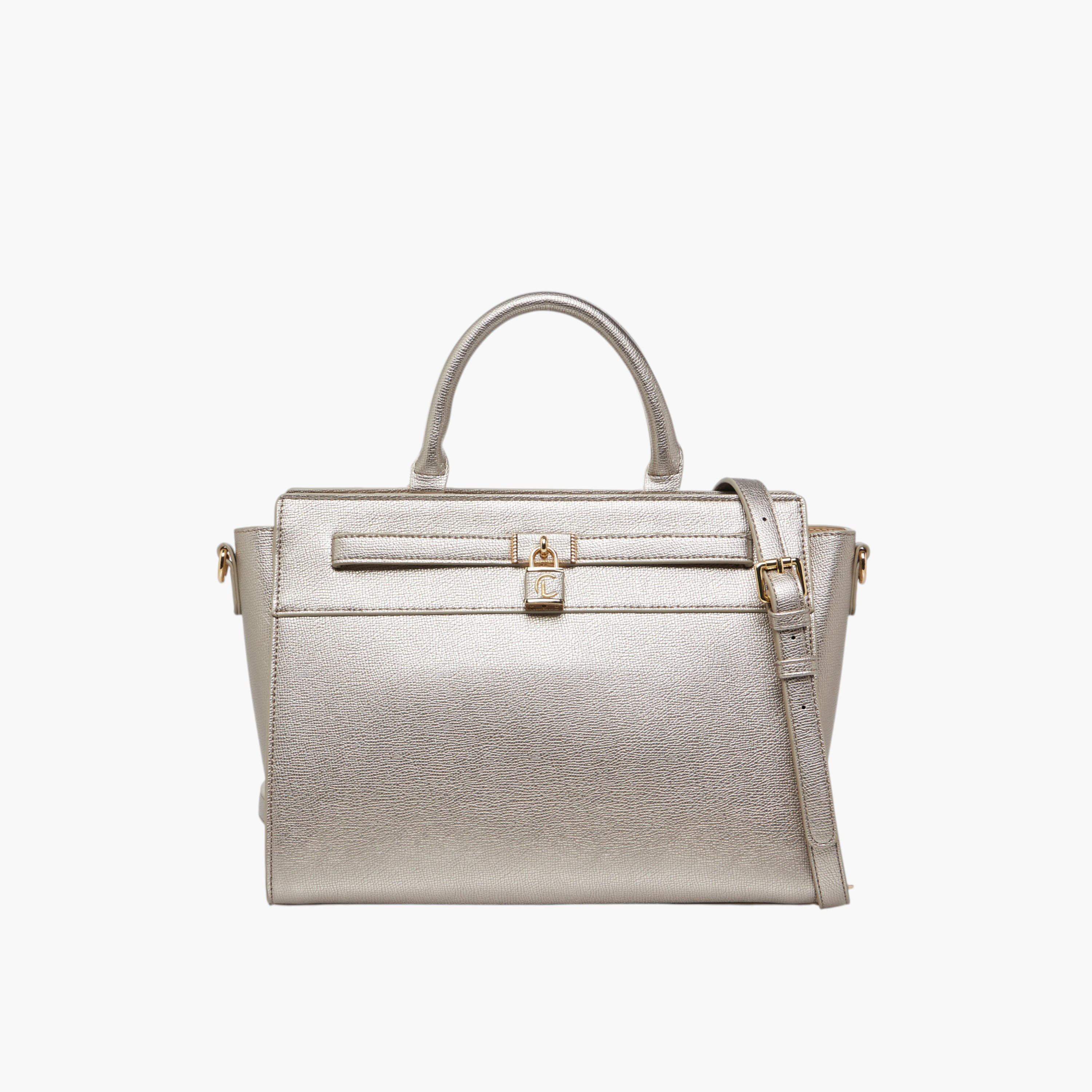 Le Confort Solid Tote Bag with Zip Closure-women-bagsandwallets-handbags-image-1