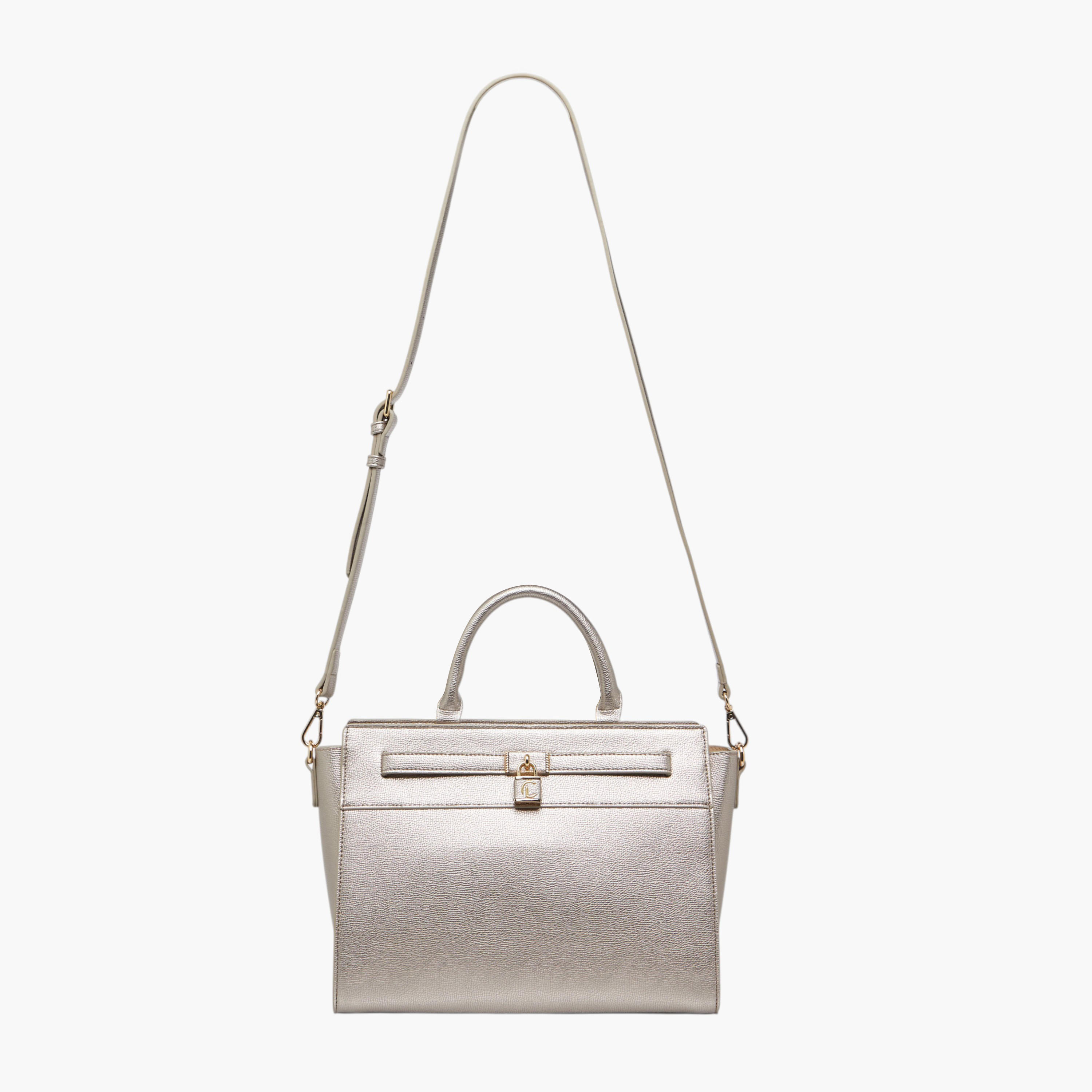 Le Confort Solid Tote Bag with Zip Closure-women-bagsandwallets-handbags-image-3