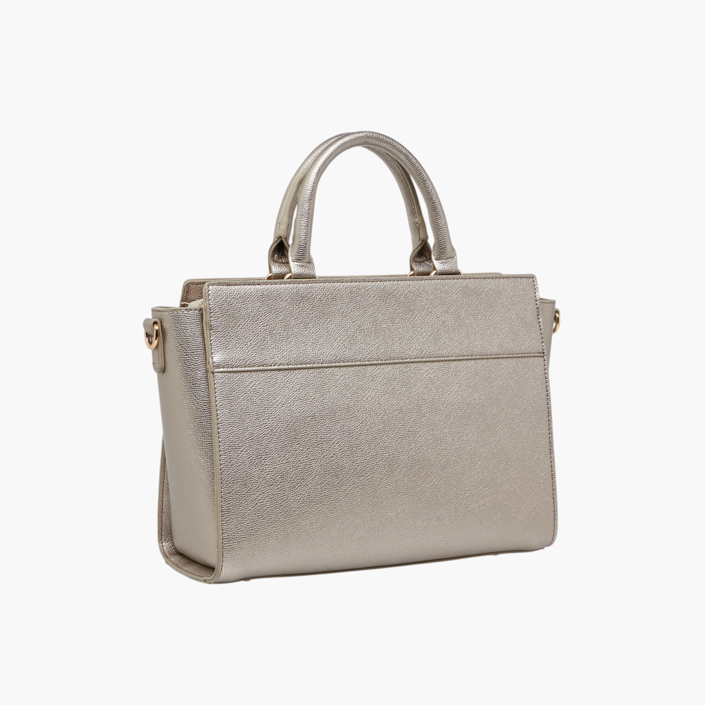 Le Confort Solid Tote Bag with Zip Closure-women-bagsandwallets-handbags-image-4