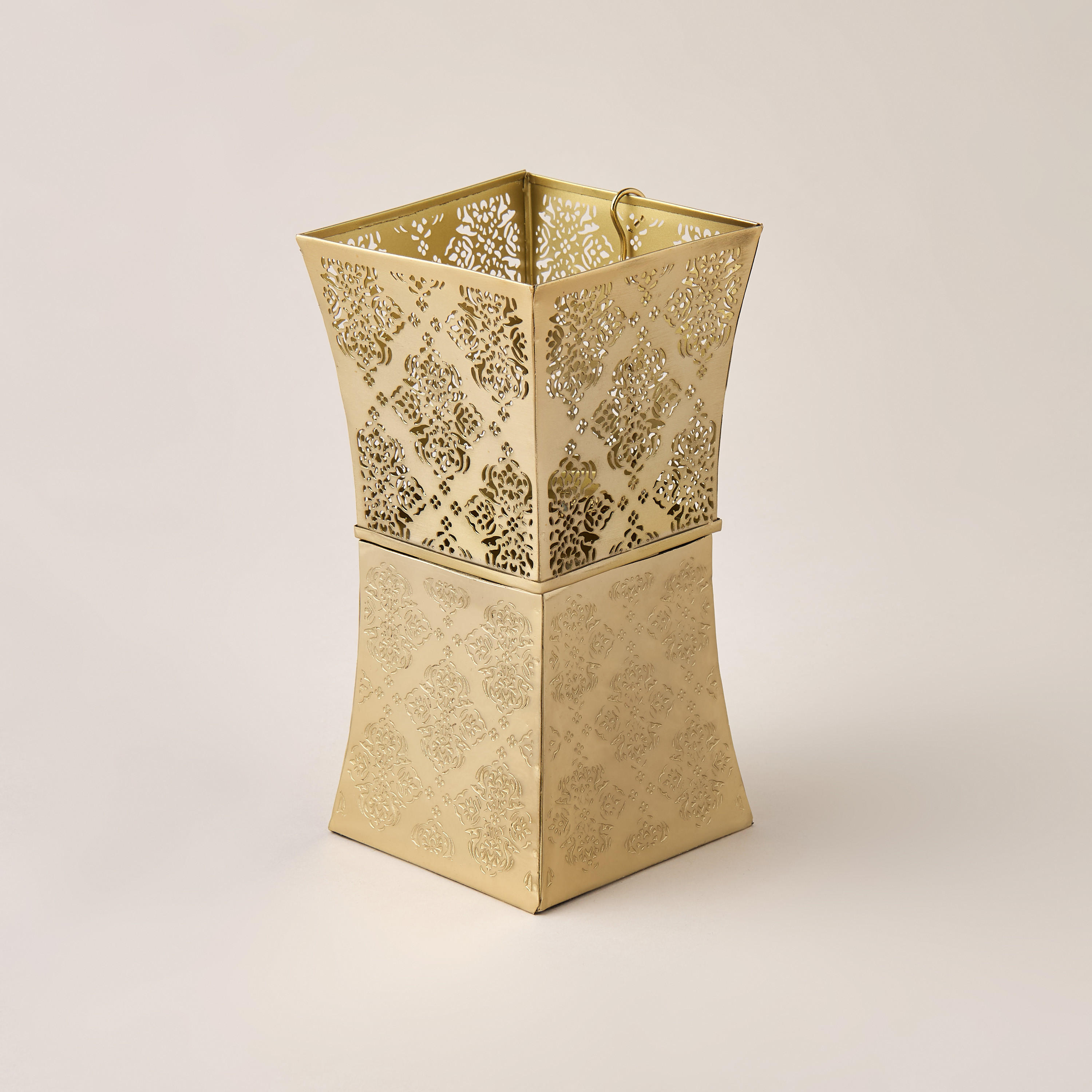 Arabic Design Metallic Incense Burner - 10x10x20 cm-household-homefragrance-burners-image-3
