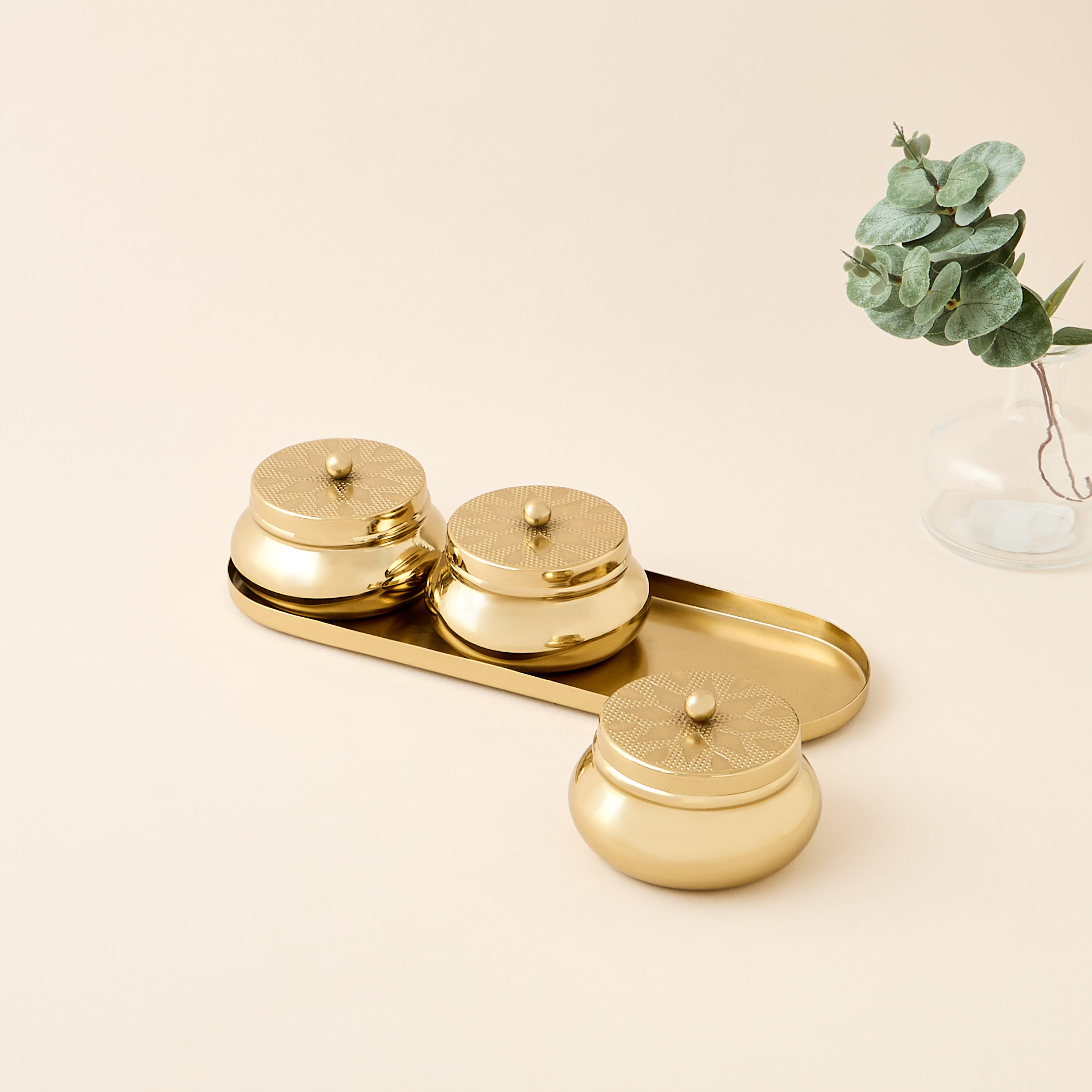 Embossed 4-Piece Bowl and Tray Set-household-dining-dinnerware-bowls-image-3