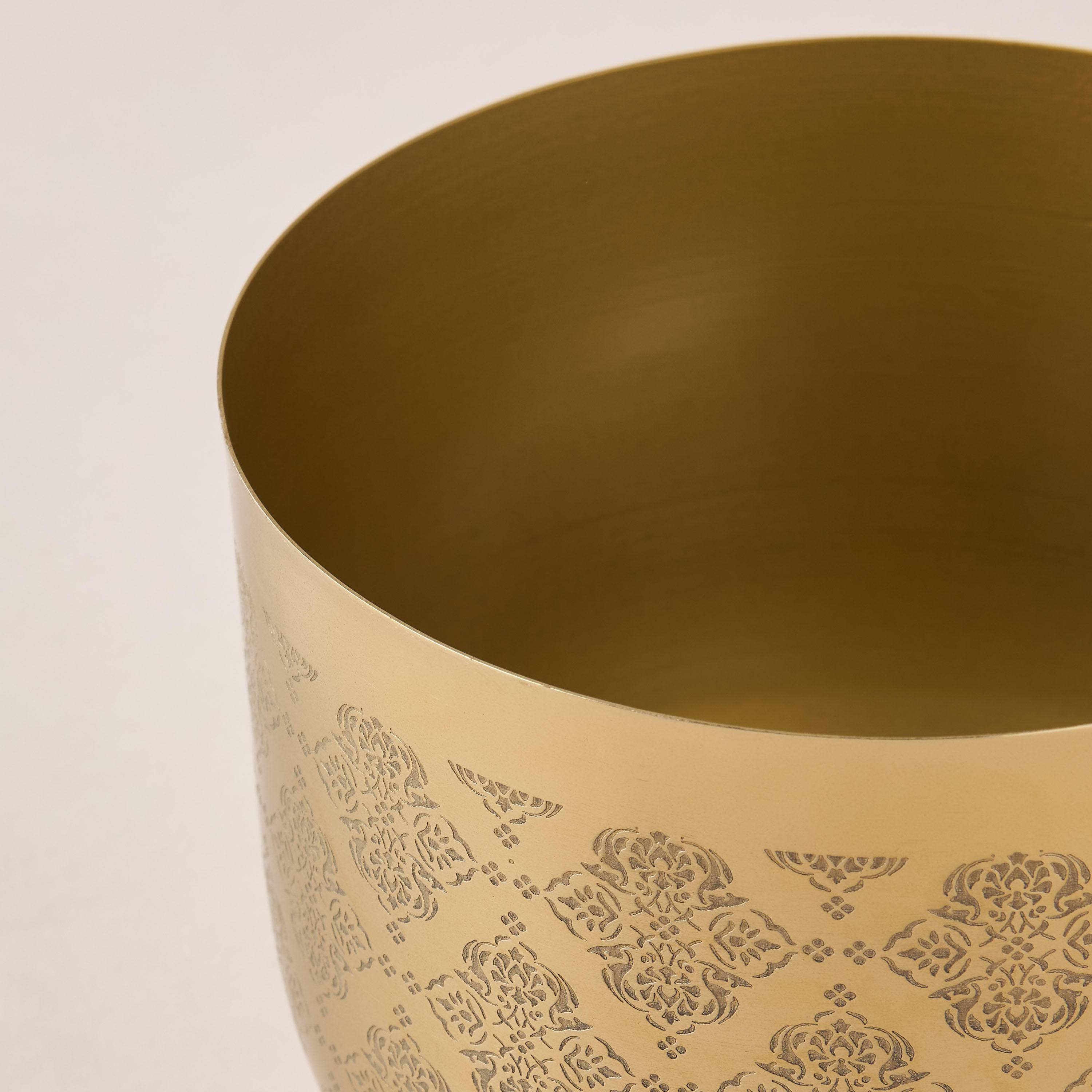Arabic Design Metallic Planter - 15 cms-household-gardenandoutdoor-potsandplanters-image-4