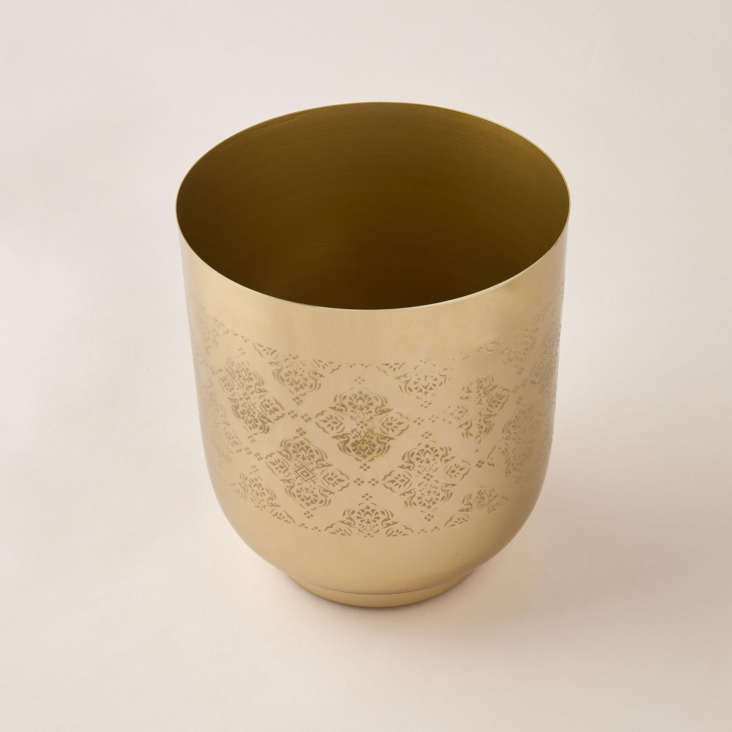 Arabic Embossed Metal Planter - 18x18x21 cms-household-gardenandoutdoor-potsandplanters-image-3