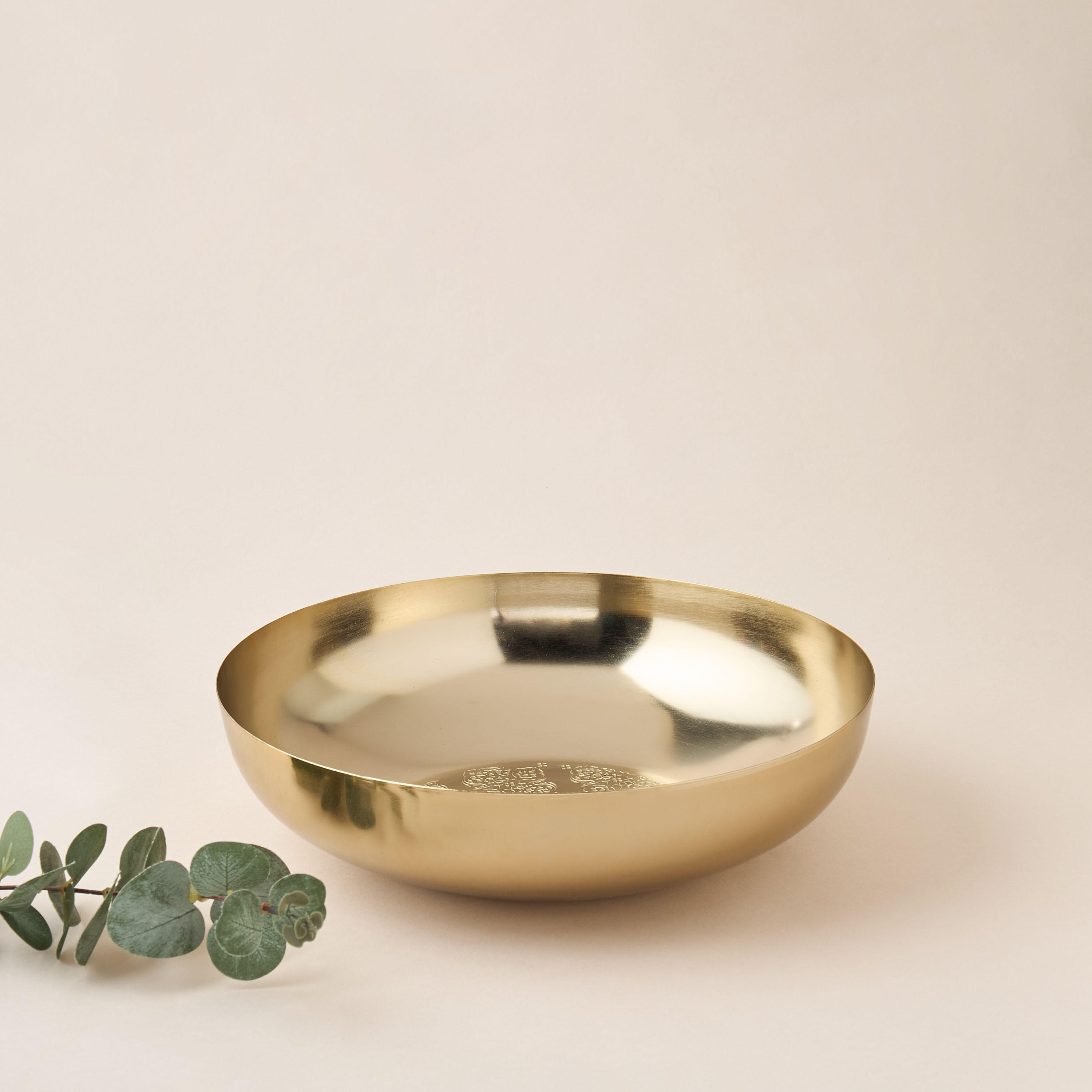 Embossed Metal Bowl-household-decor-vasesandbowls-image-1