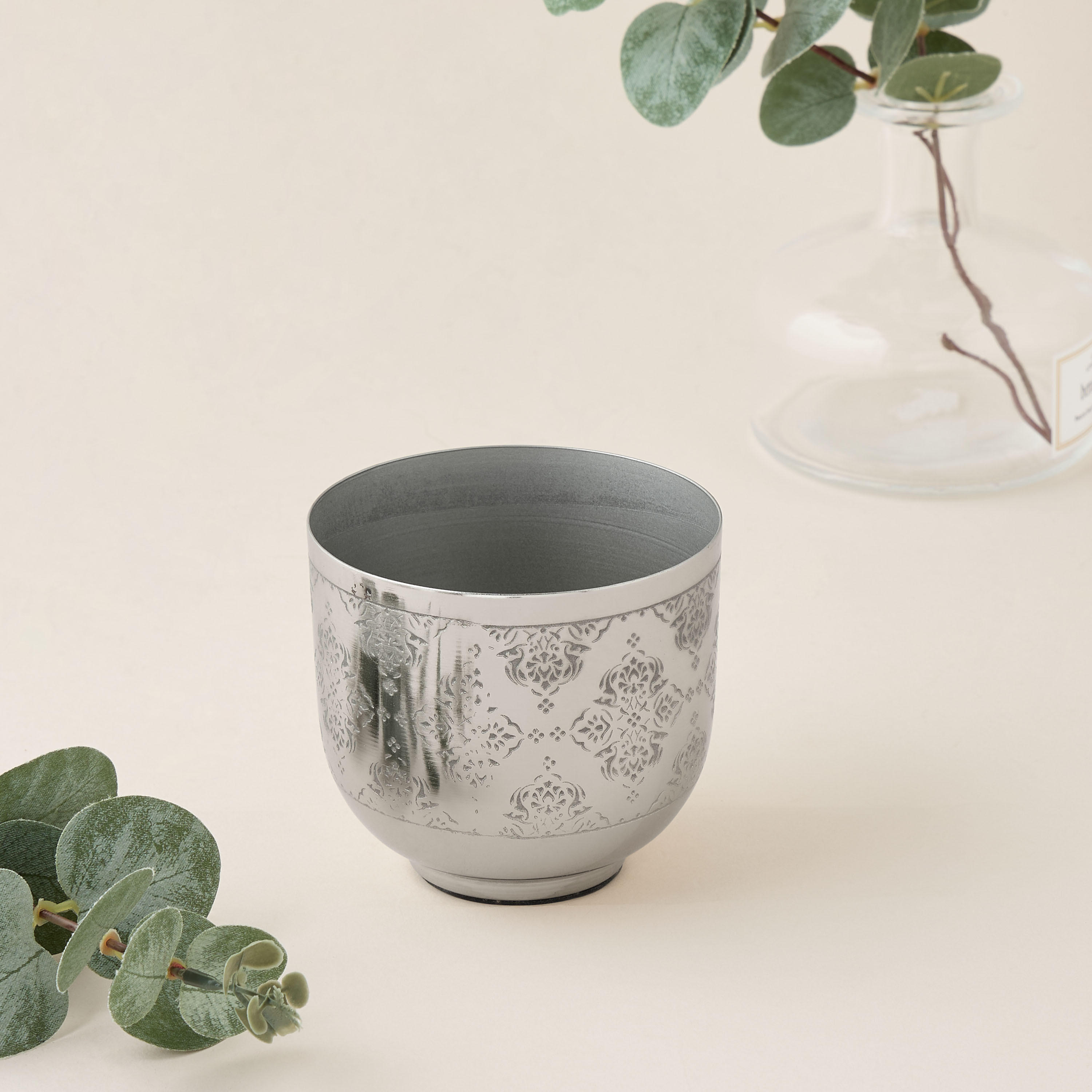 Floral Etched Votive Candleholder-household-decor-candleholdersandlanterns-image-2