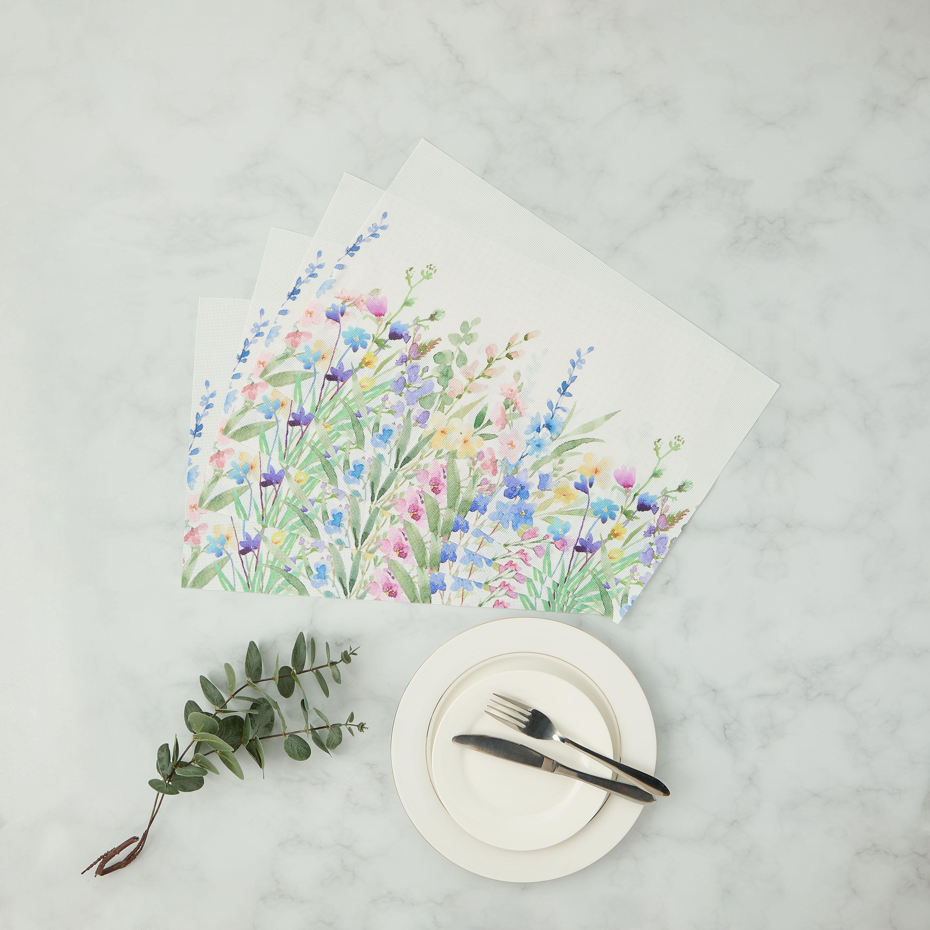 Meadows 4-Piece Placemat Set - 30x45 cm-household-dining-tablelinen-placemats-image-1