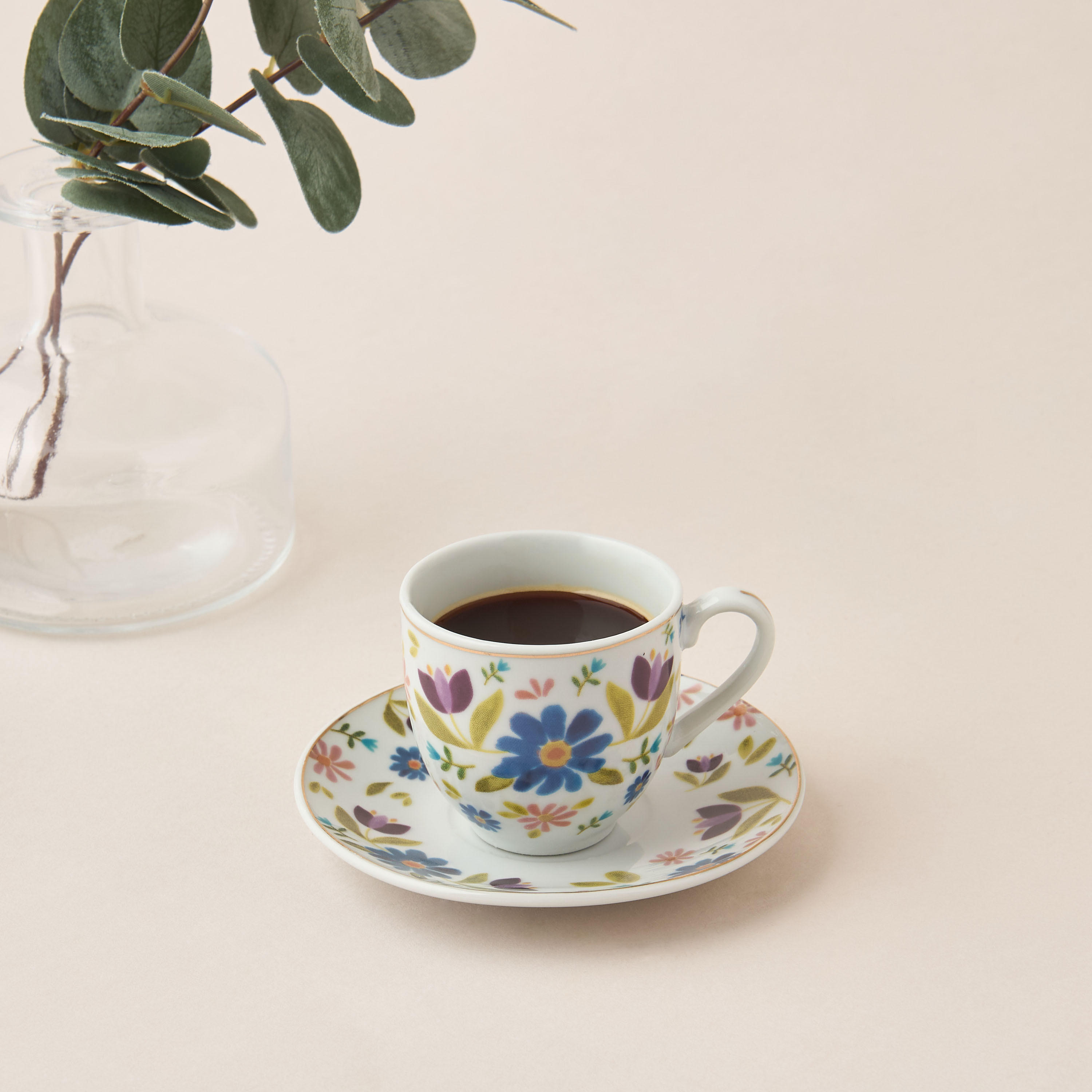 Sylvara 12-Piece Porcelain Cup and Saucer Set - 90 ml-household-dining-teaandcoffee-teaandcoffeesets-image-2