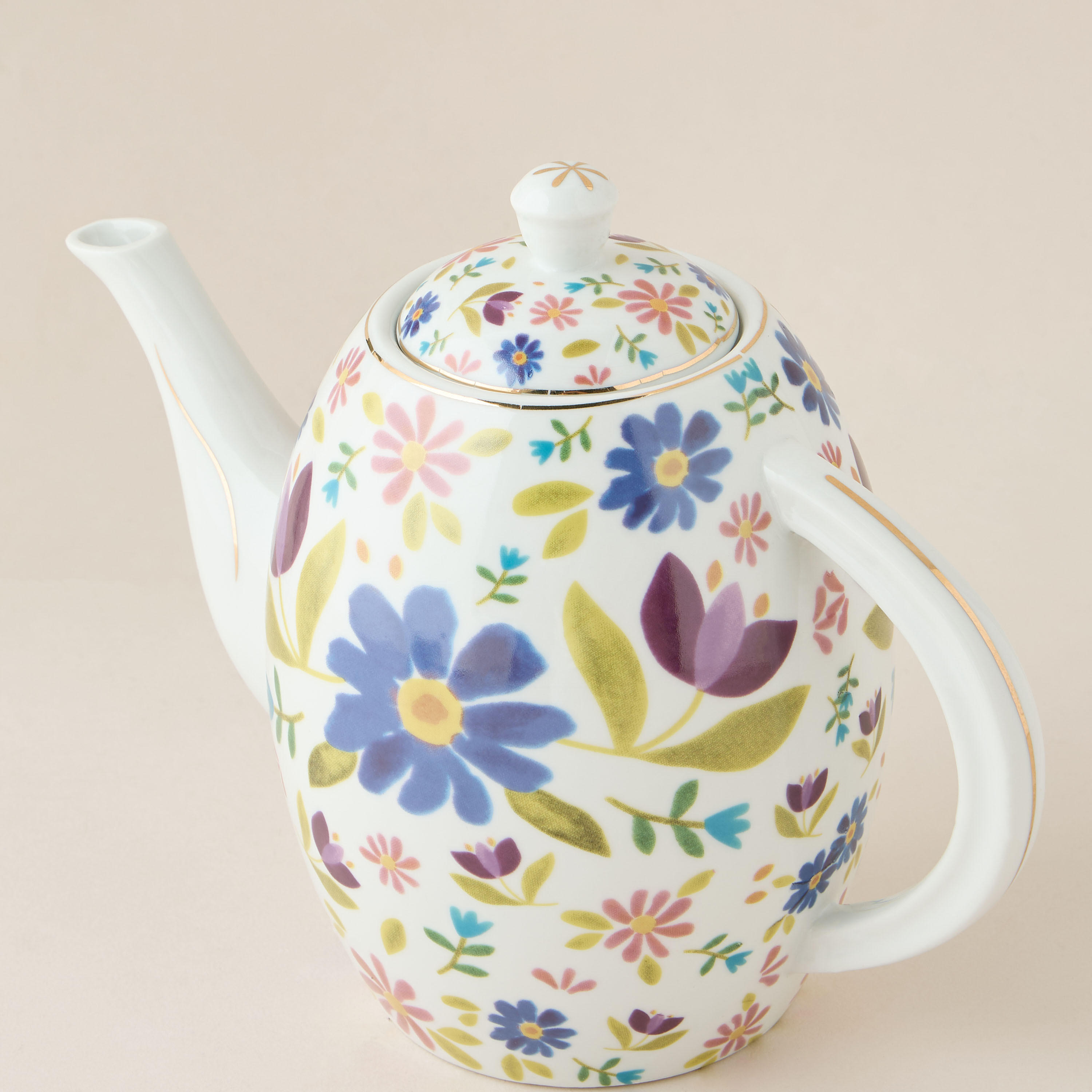 Sylvara 13-Piece Floral Print Ceramic Tea Set-household-dining-teaandcoffee-teaandcoffeesets-image-4