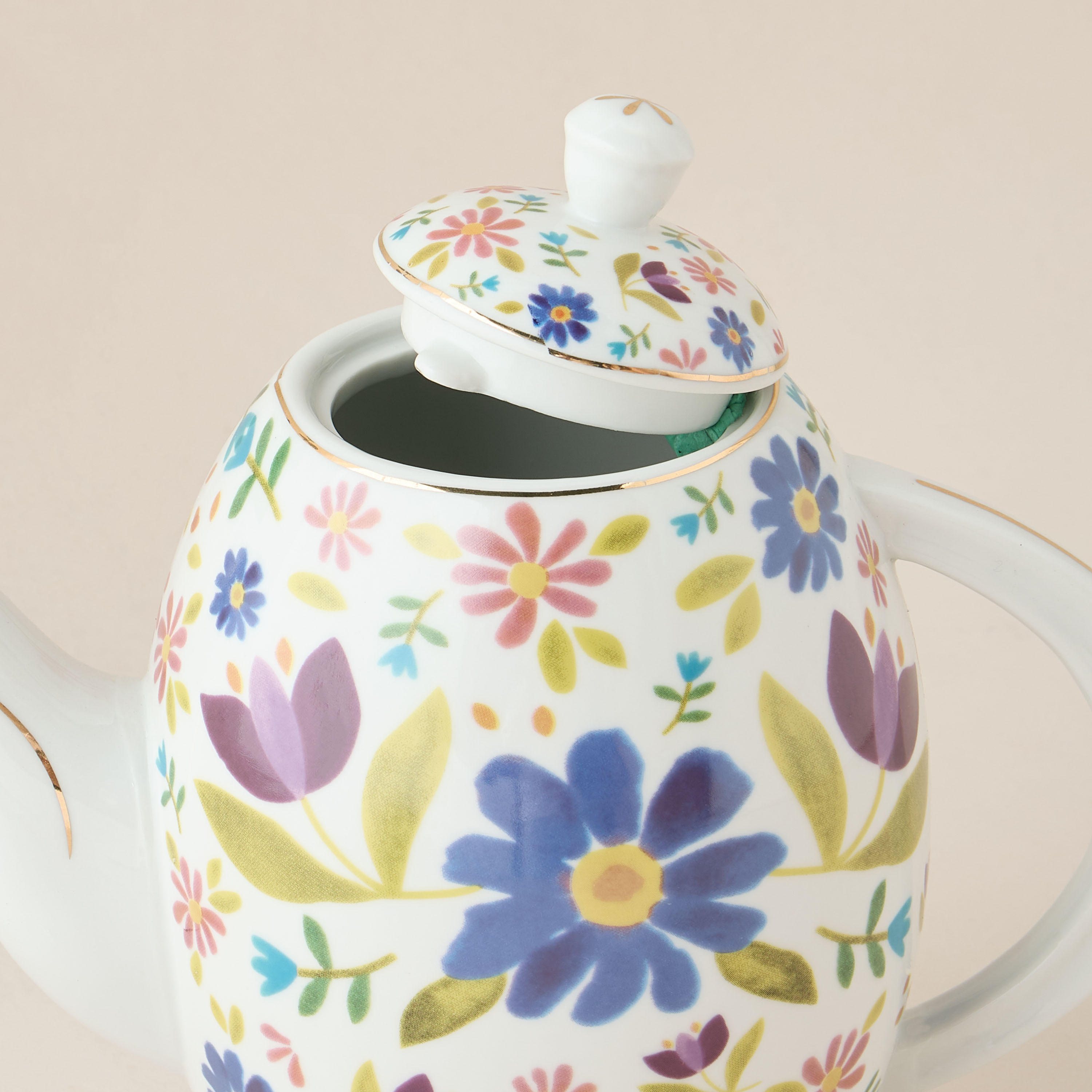 Sylvara 13-Piece Floral Print Ceramic Tea Set-household-dining-teaandcoffee-teaandcoffeesets-image-5