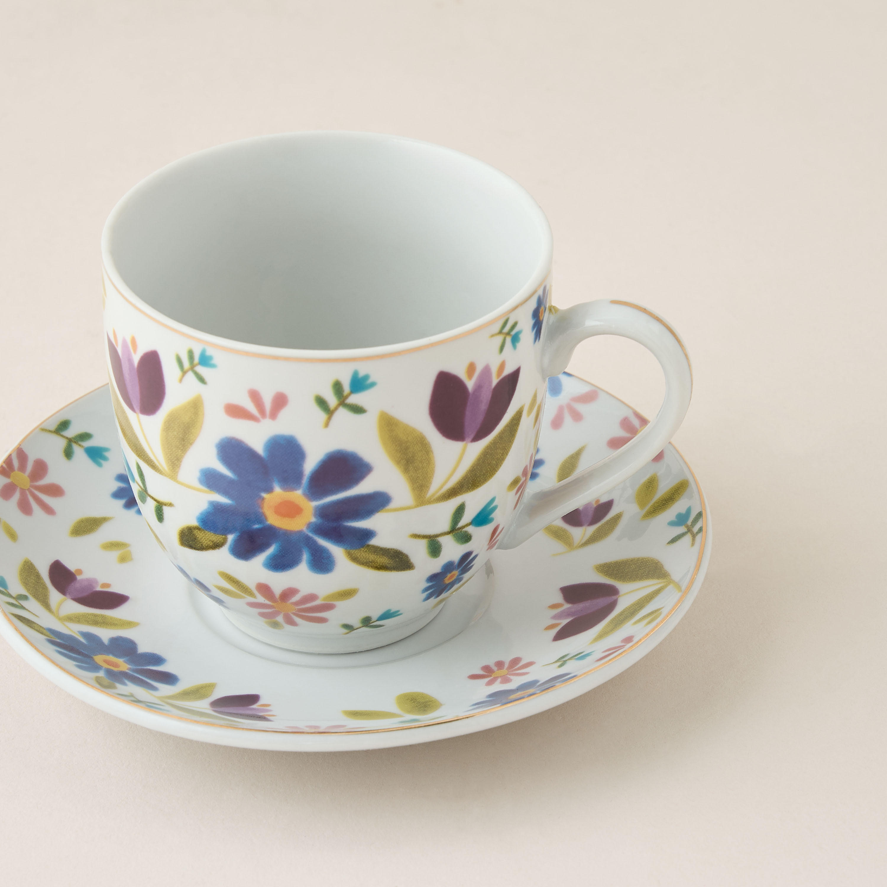 Sylvara 13-Piece Floral Print Ceramic Tea Set-household-dining-teaandcoffee-teaandcoffeesets-image-6