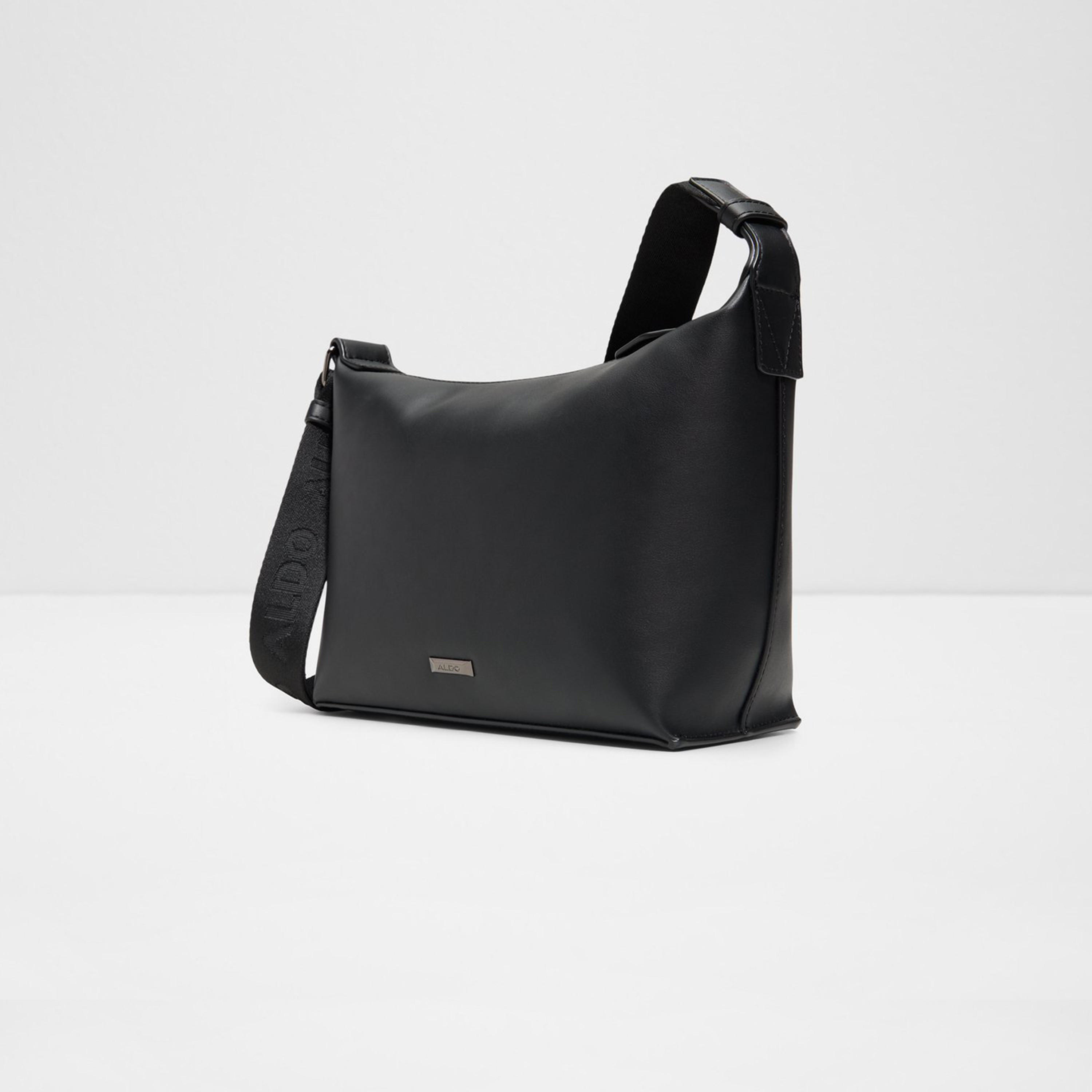 ألدو- شنطة كروس سادة ألدروود مع سحاب إغلاق وحزام قابل للتعديل-men-bags-image-2