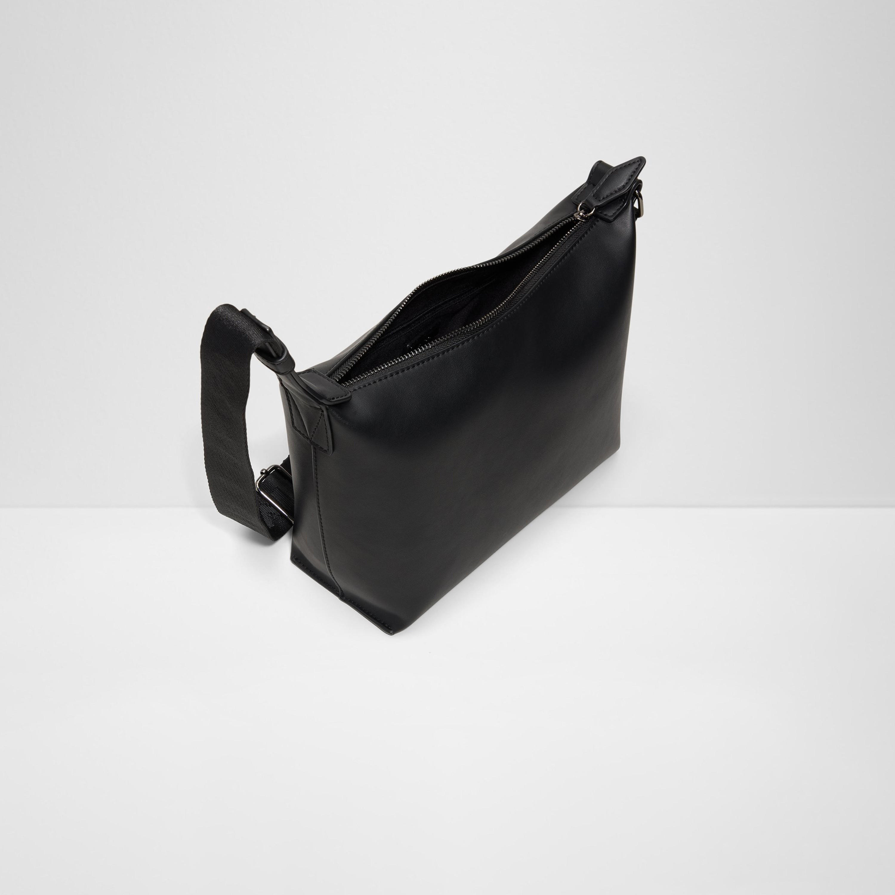 ألدو- شنطة كروس سادة ألدروود مع سحاب إغلاق وحزام قابل للتعديل-men-bags-image-3