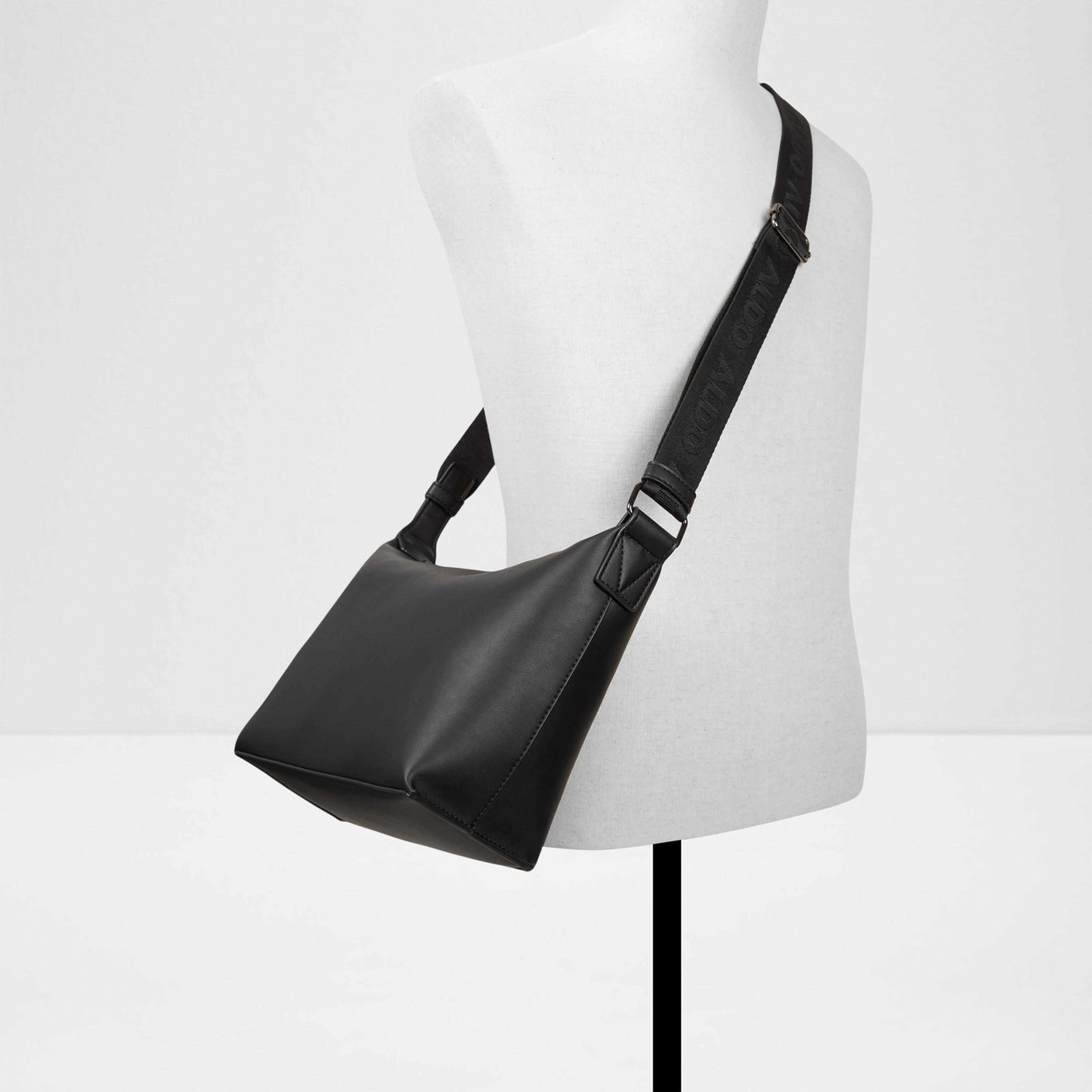 ألدو- شنطة كروس  سادة ألدروود مع سحاب إغلاق وحزام قابل للتعديل-men-bags-image-4