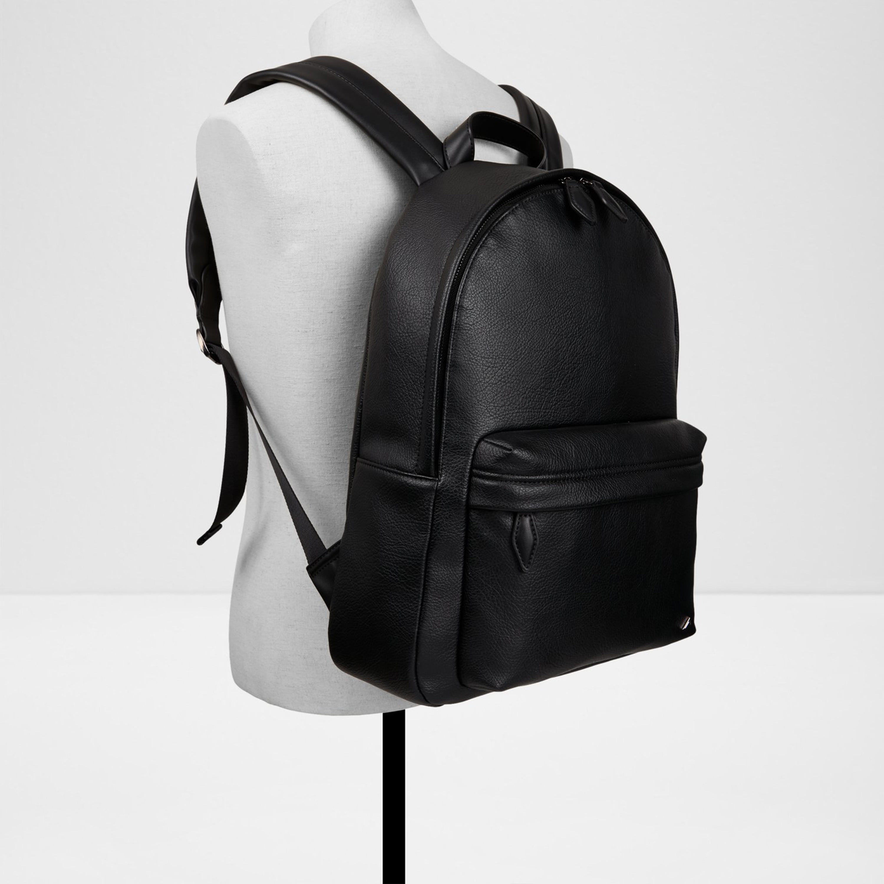 ألدو- شنطة ظهر ماثو سادة بمقبض علوي مع سحاب للإغلاق وحزام قابل للتعديل-travel-luggagesandbags-backpacks-image-3