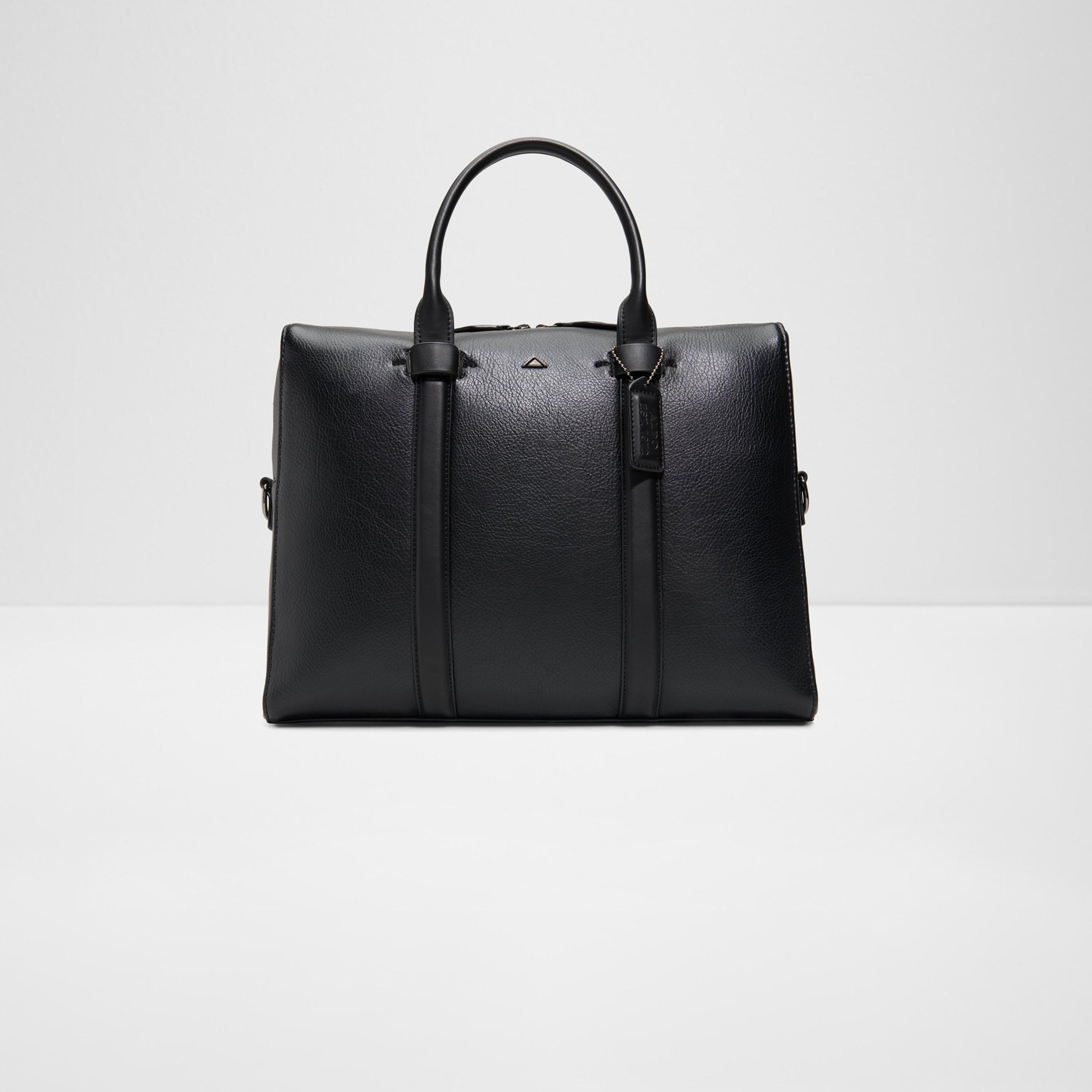 Aldo Brugu Double Handle Laptop Bag with Zipper and Detachable Strap-men-bags-image-5
