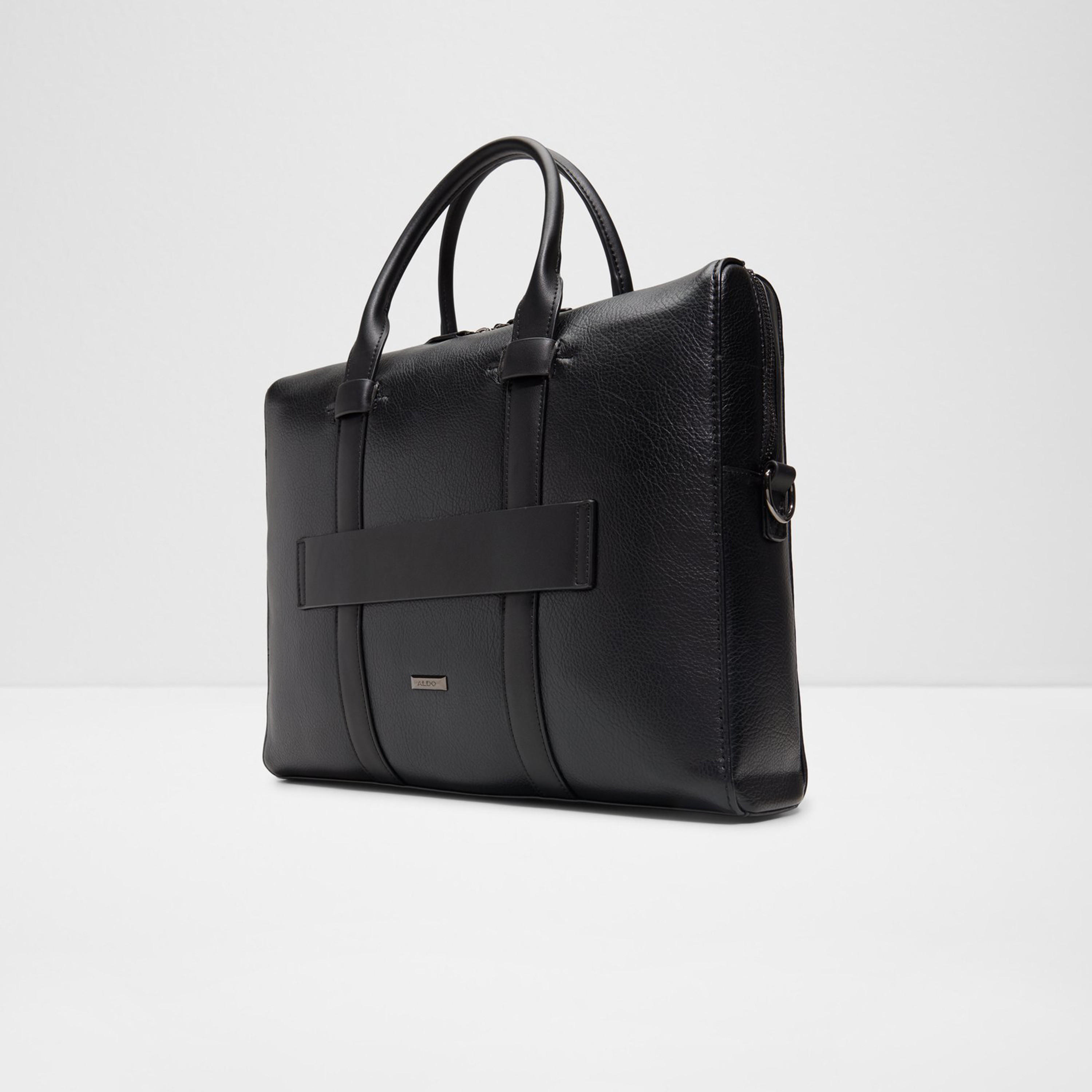 Aldo Brugu Double Handle Laptop Bag with Zipper and Detachable Strap-men-bags-image-6