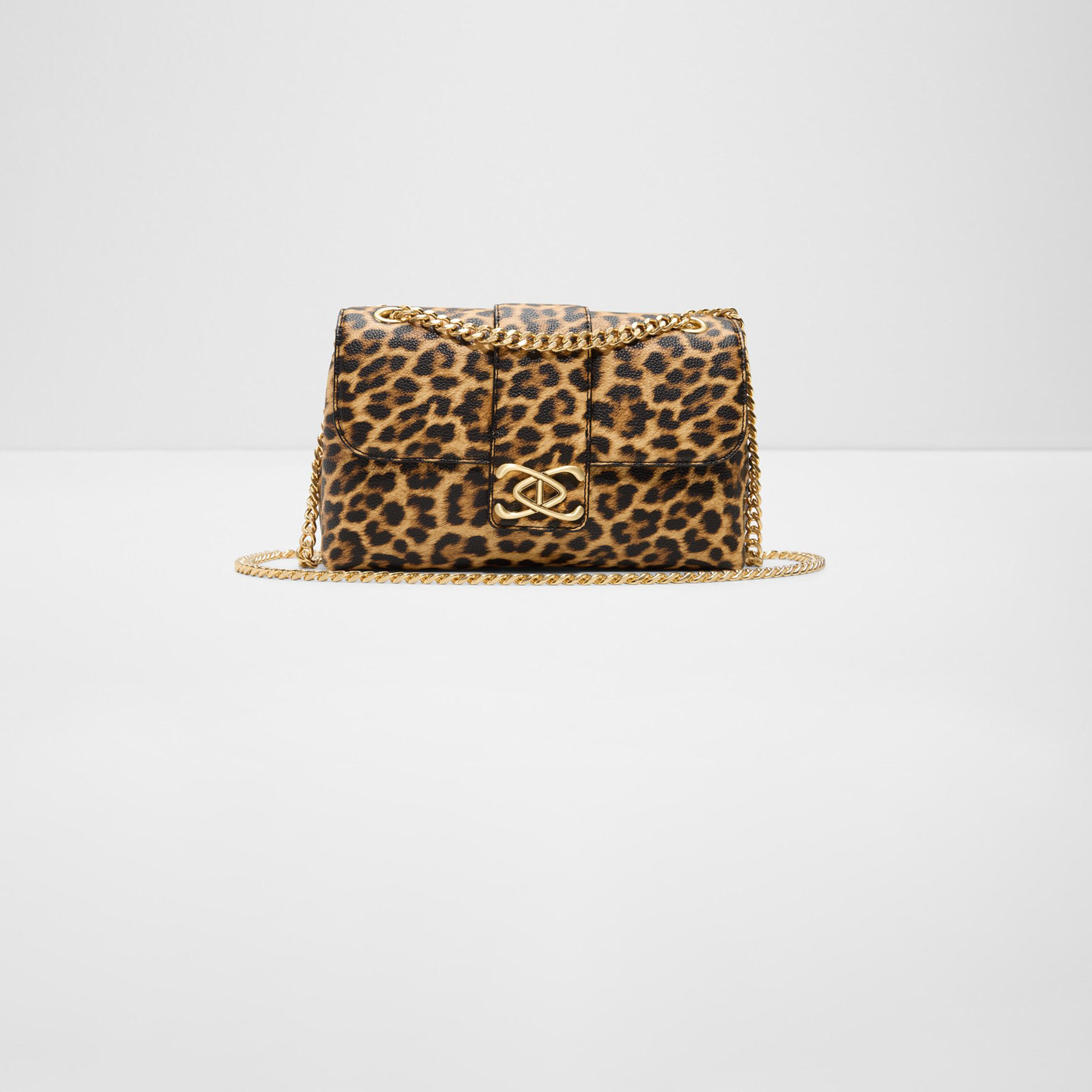 Aldo Ccharlicarry Animal Print Crossbody Bag with Flap Closure and Chain Strap-women-bagsandwallets-handbags-image-1