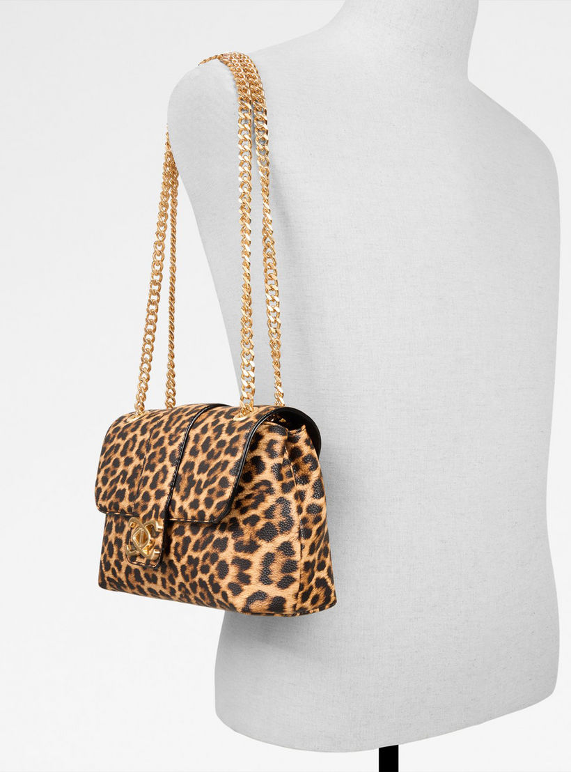 Aldo Ccharlicarry Animal Print Crossbody Bag with Flap Closure and Chain Strap-women-bagsandwallets-handbags-image-5
