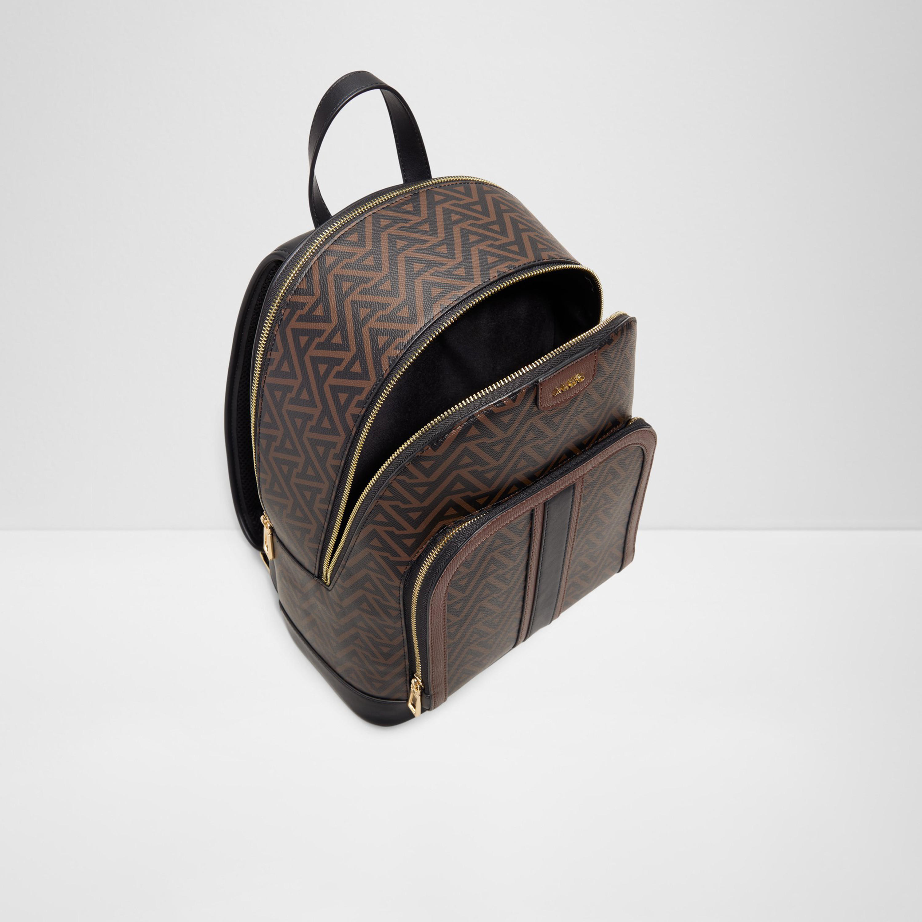 Aldo Cadoma Monogram Top Handle Backpack with Zipper and Adjustable Strap-travel-luggagesandbags-backpacks-image-3
