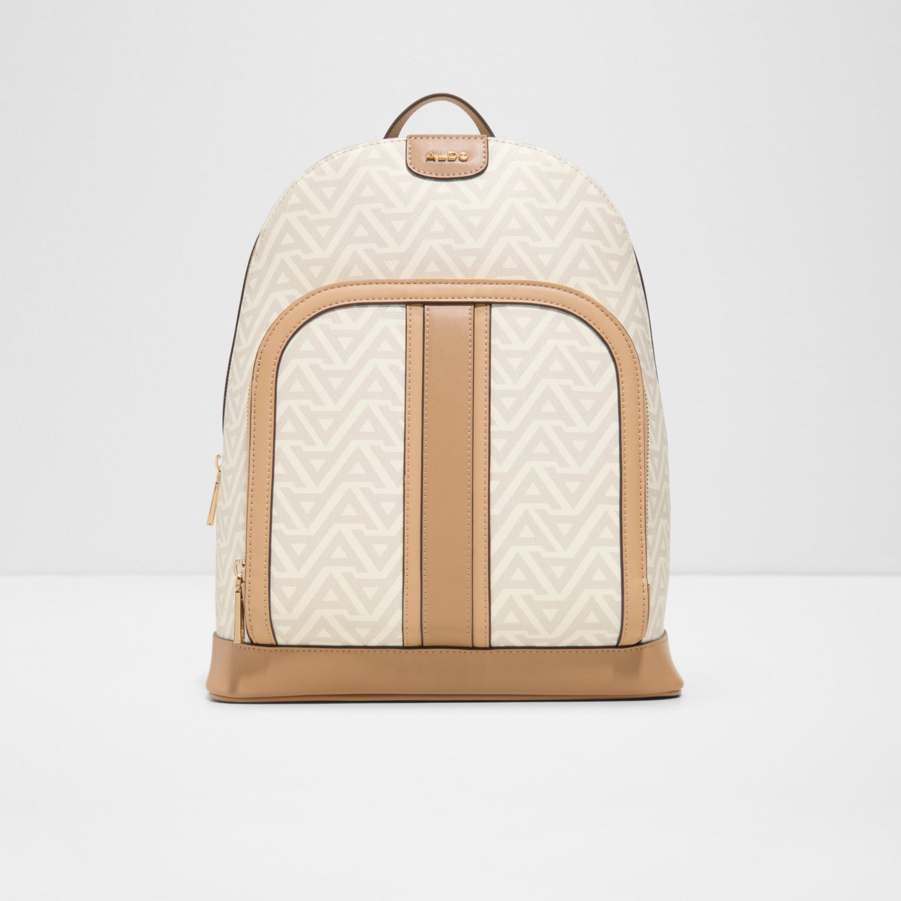 Aldo Cadoma Monogram Top Handle Backpack with Zipper and Adjustable Strap-travel-luggagesandbags-backpacks-image-1