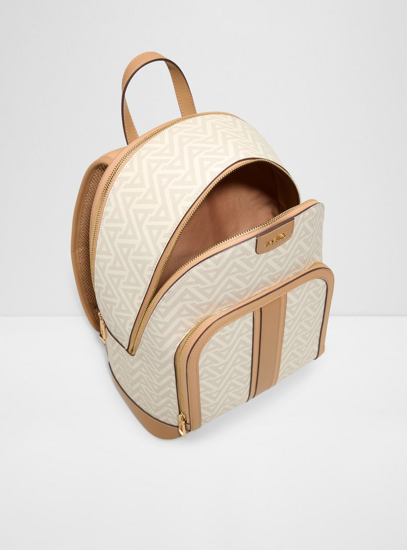 Aldo Cadoma Monogram Top Handle Backpack with Zipper and Adjustable Strap-travel-luggagesandbags-backpacks-image-3
