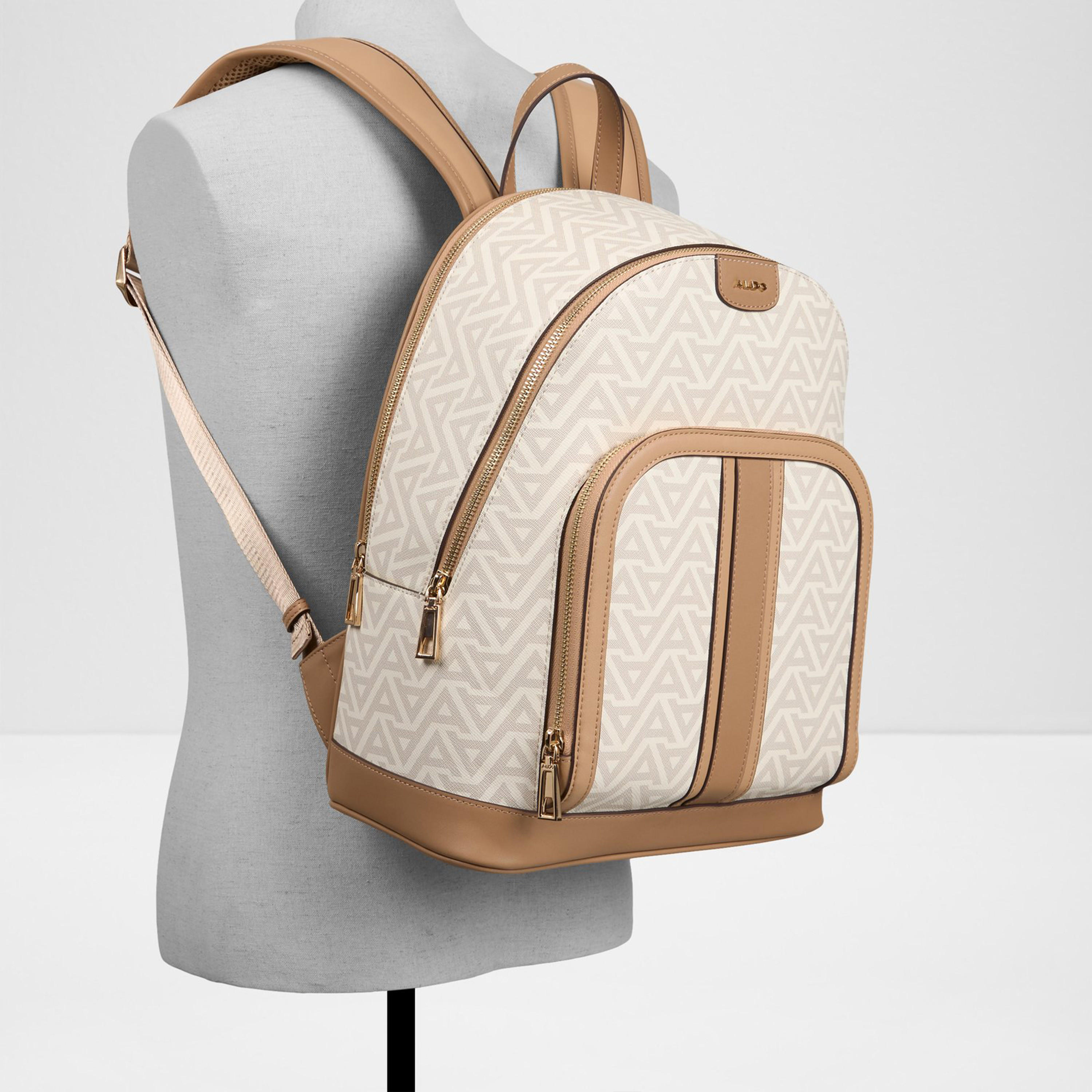 Aldo Cadoma Monogram Top Handle Backpack with Zipper and Adjustable Strap-travel-luggagesandbags-backpacks-image-4