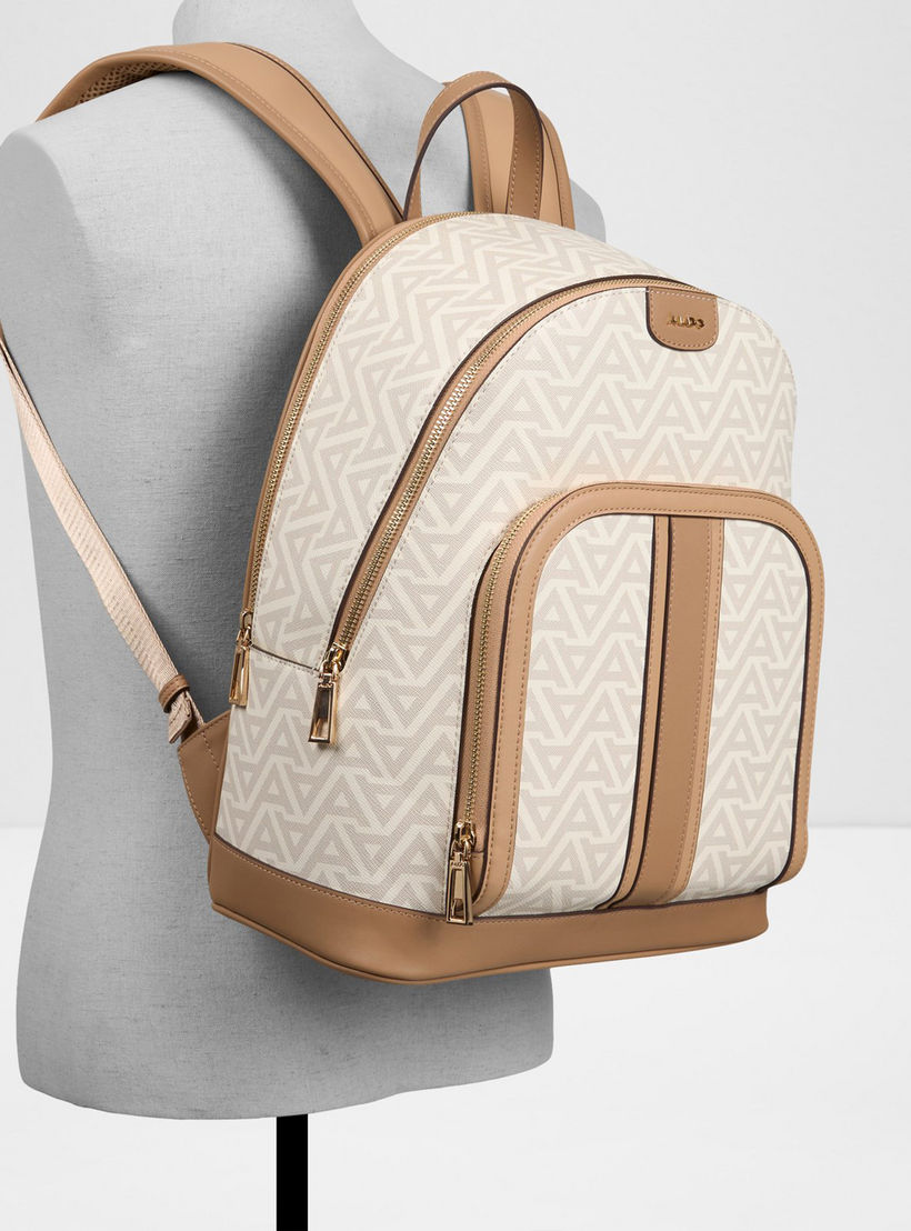 Aldo Cadoma Monogram Top Handle Backpack with Zipper and Adjustable Strap-travel-luggagesandbags-backpacks-image-4