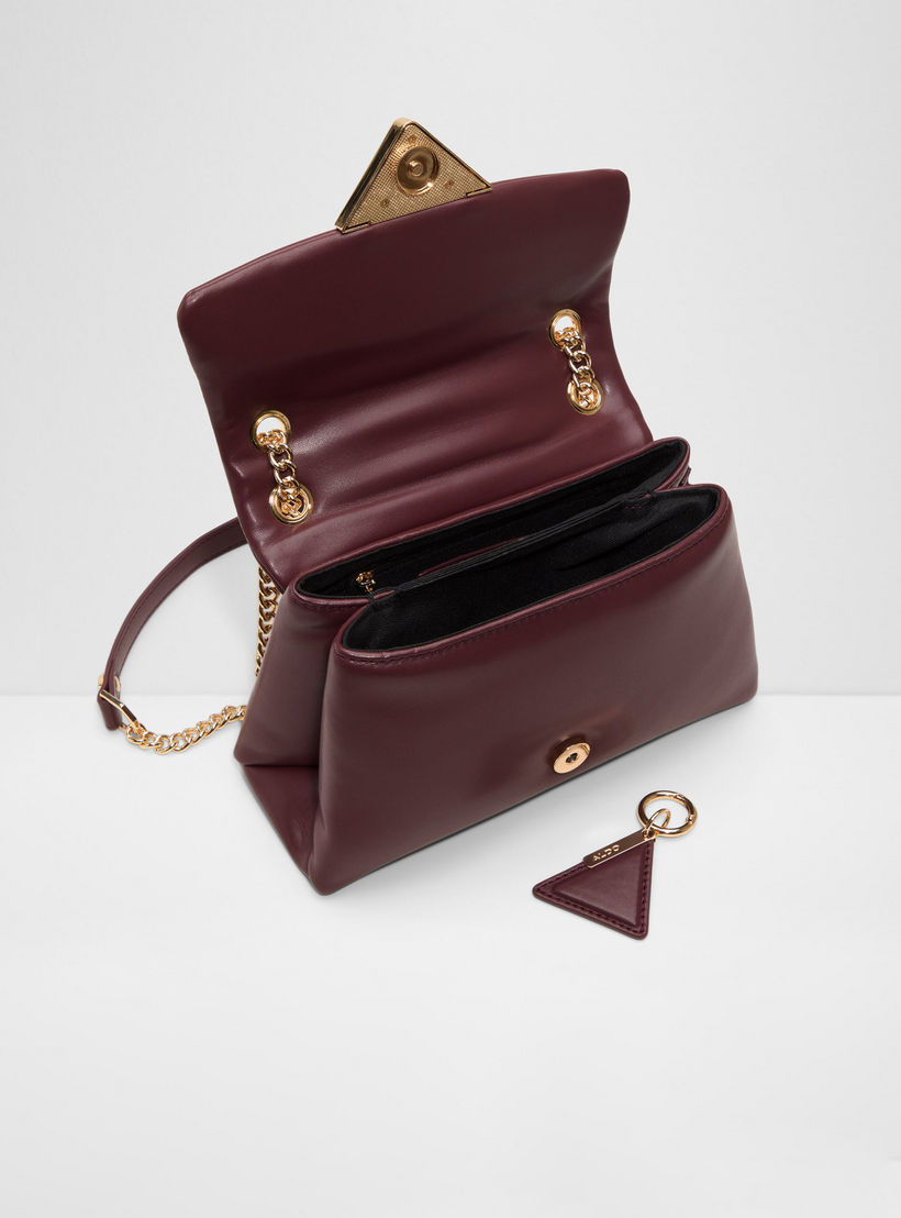 Aldo Softpuff Crossbody Bag with Flap Closure and Chain Strap-women-bagsandwallets-handbags-image-3