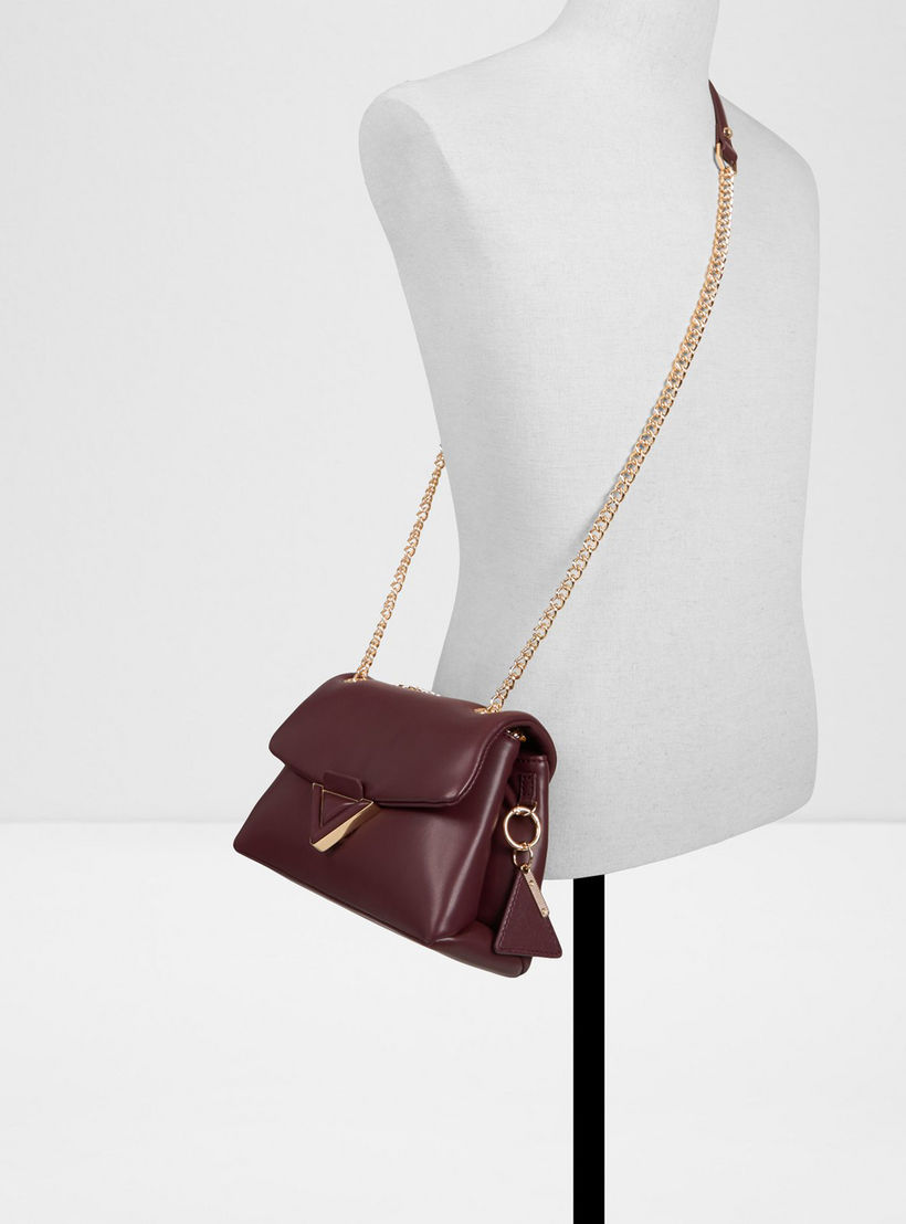 Aldo Softpuff Crossbody Bag with Flap Closure and Chain Strap-women-bagsandwallets-handbags-image-4