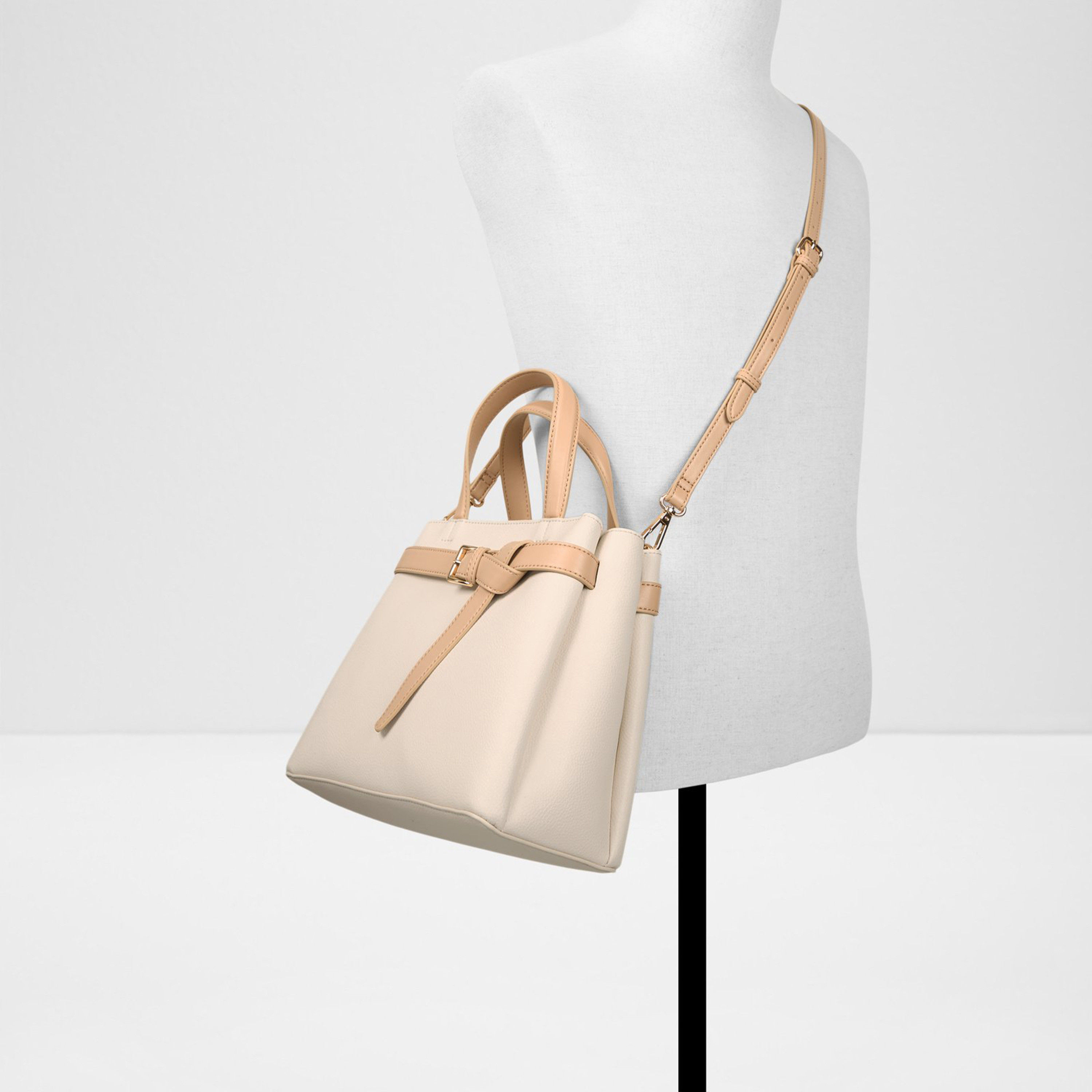 ألدو- شنطة كتف إيبيكلاي سادة بمقبض مزدوج مع سحاب للإغلاق وحزام قابل للفصل-women-bagsandwallets-handbags-image-4