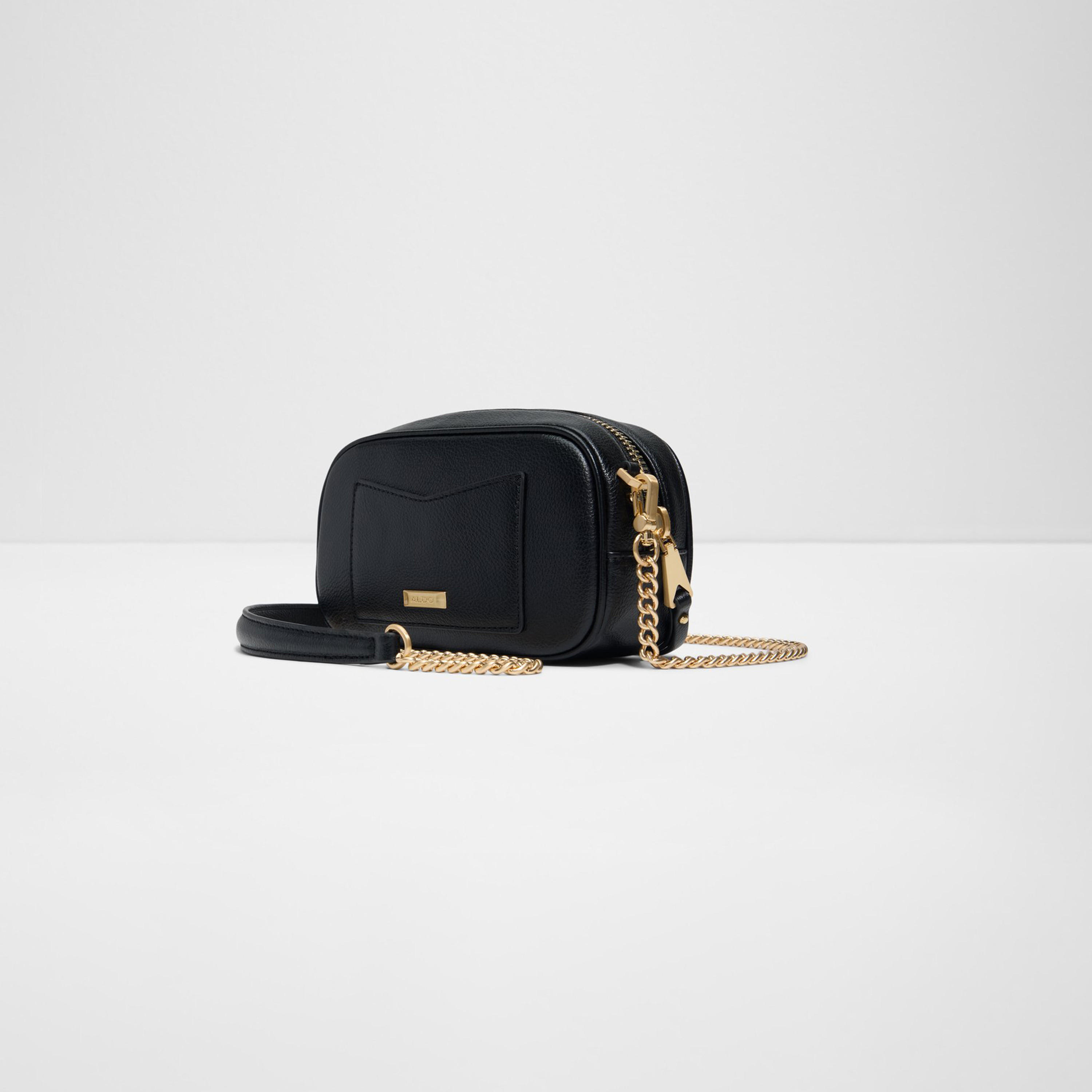 Aldo Moanah Textured Crossbody Bag with Zipper and Chain Strap-women-bagsandwallets-handbags-image-2