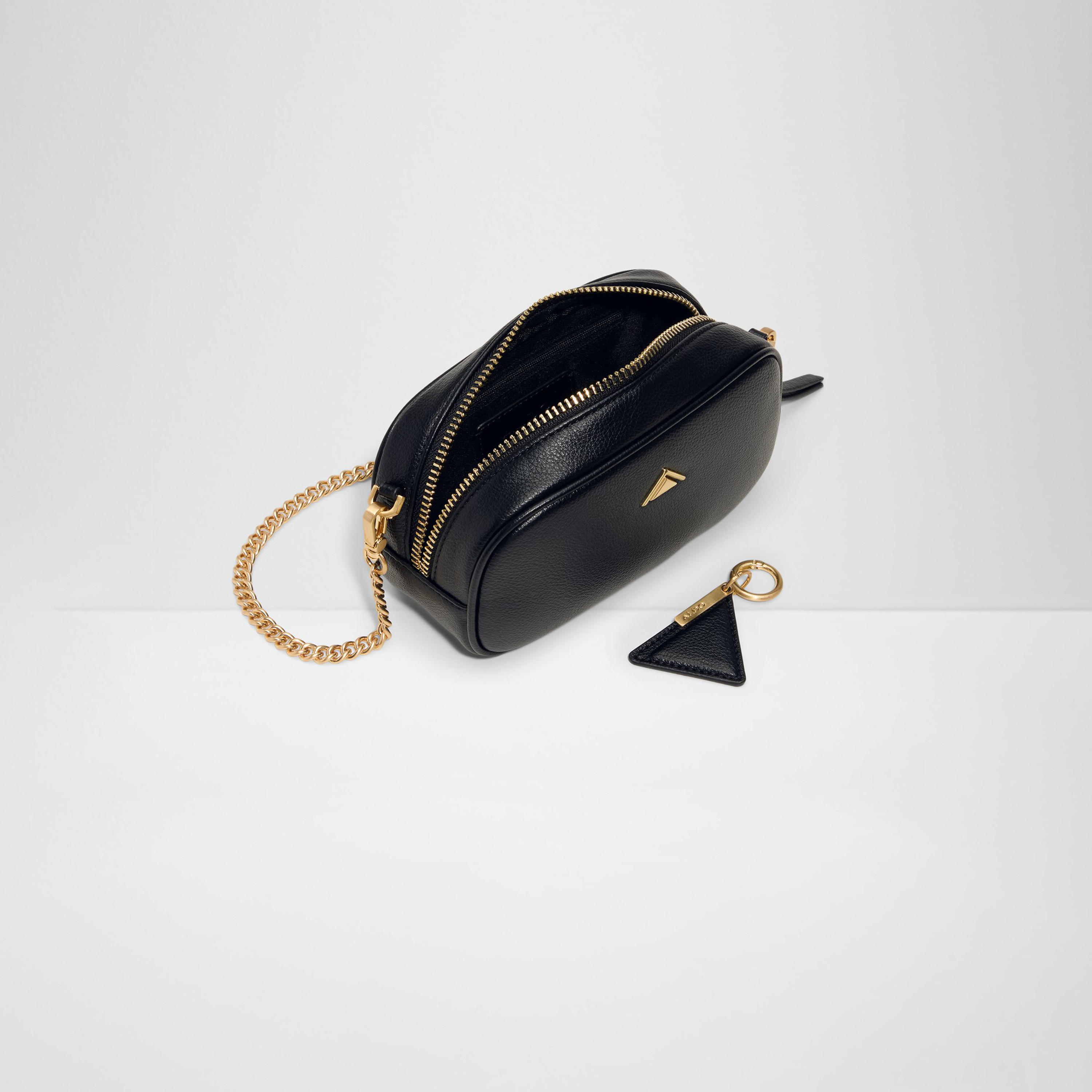 Aldo Moanah Textured Crossbody Bag with Zipper and Chain Strap-women-bagsandwallets-handbags-image-3